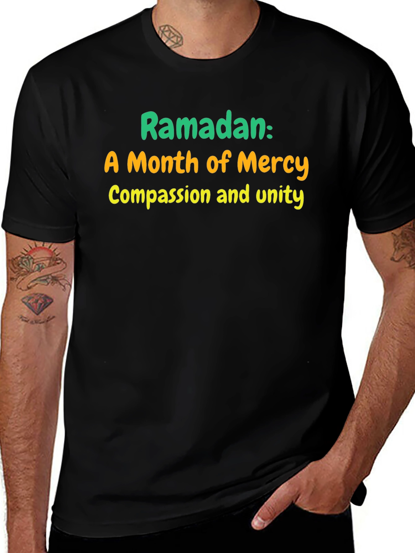 Camiseta Negra: Ramadán Mes de Misericordia