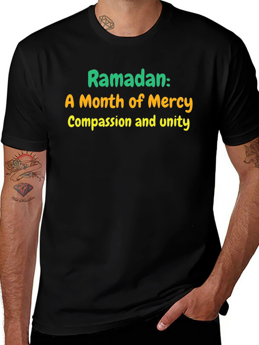 Camiseta Negra: Ramadán Mes de Misericordia