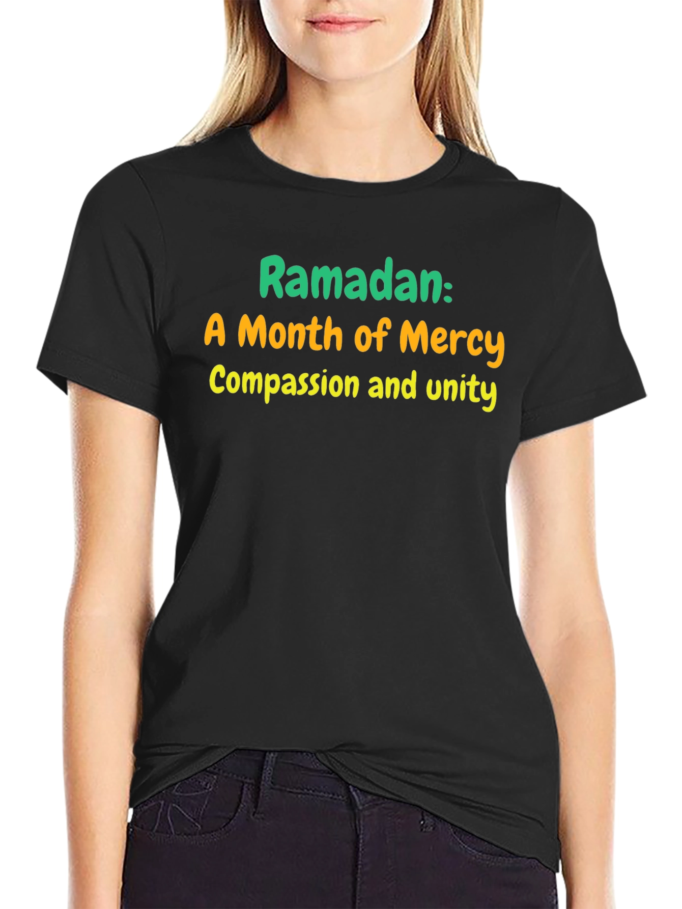 Camiseta Negra: Ramadán Mes de Misericordia