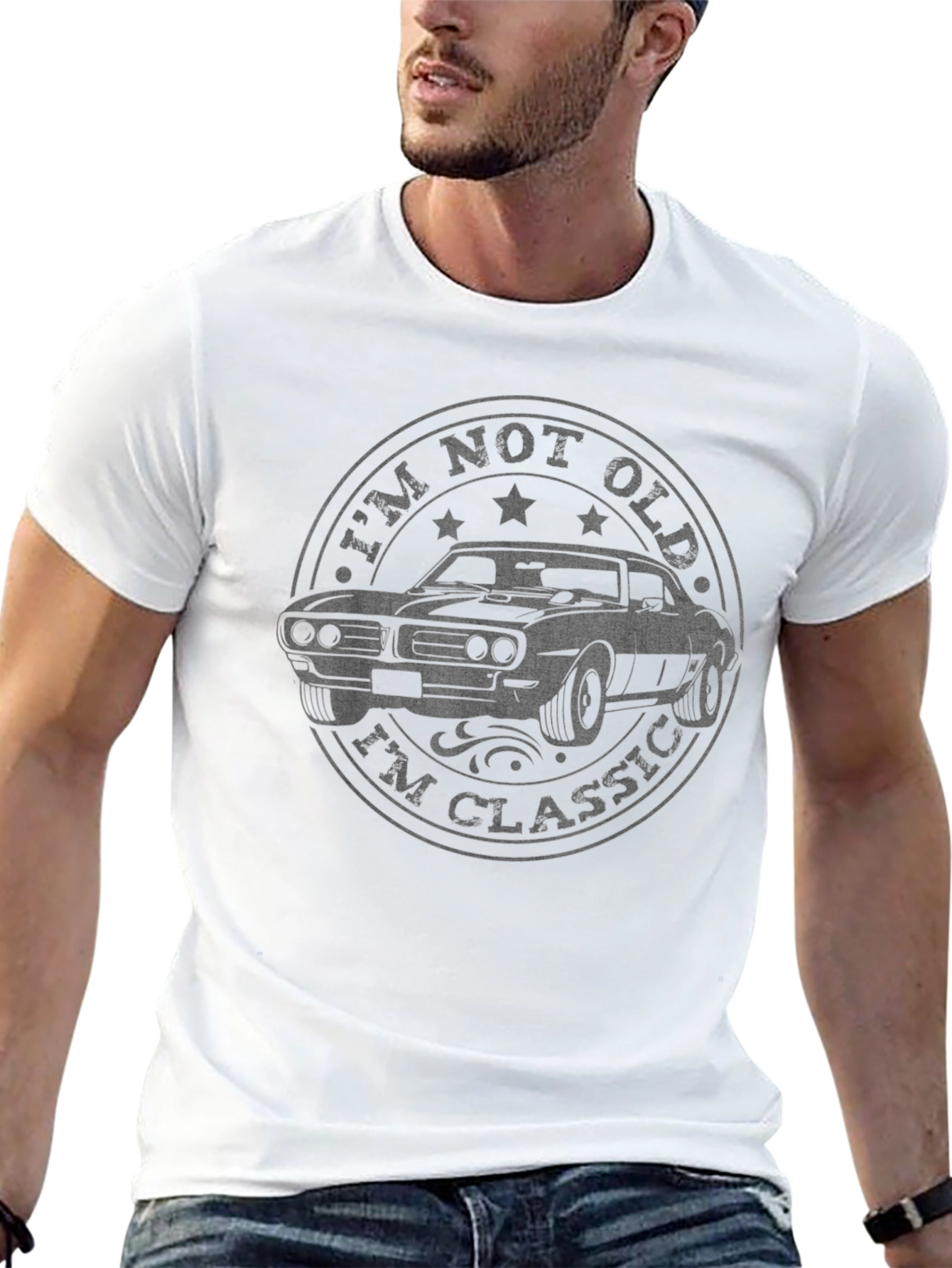 Camiseta Hombre Clásica - No Soy Viejo Soy Clásico