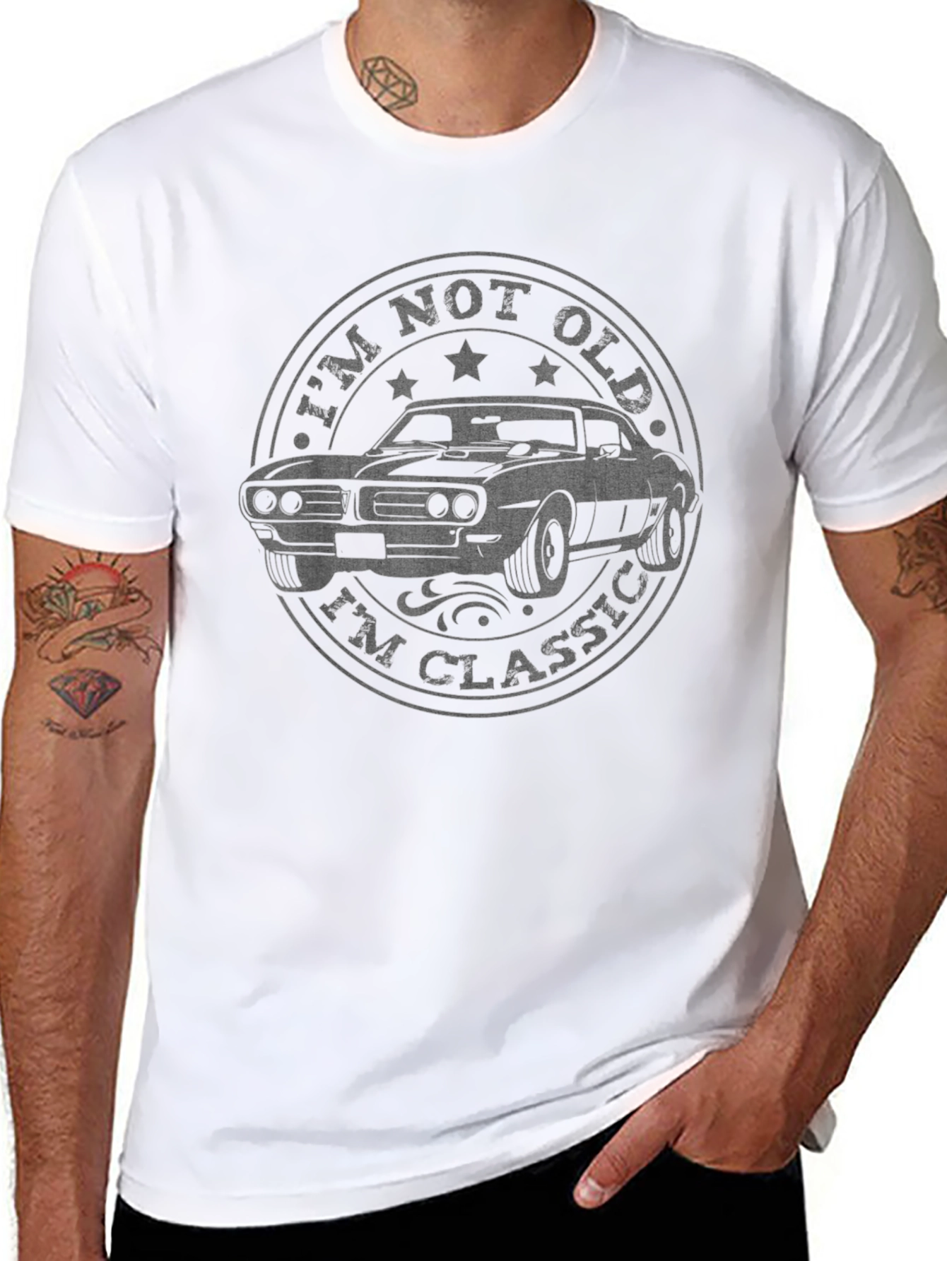 Camiseta Hombre Clásica - No Soy Viejo Soy Clásico