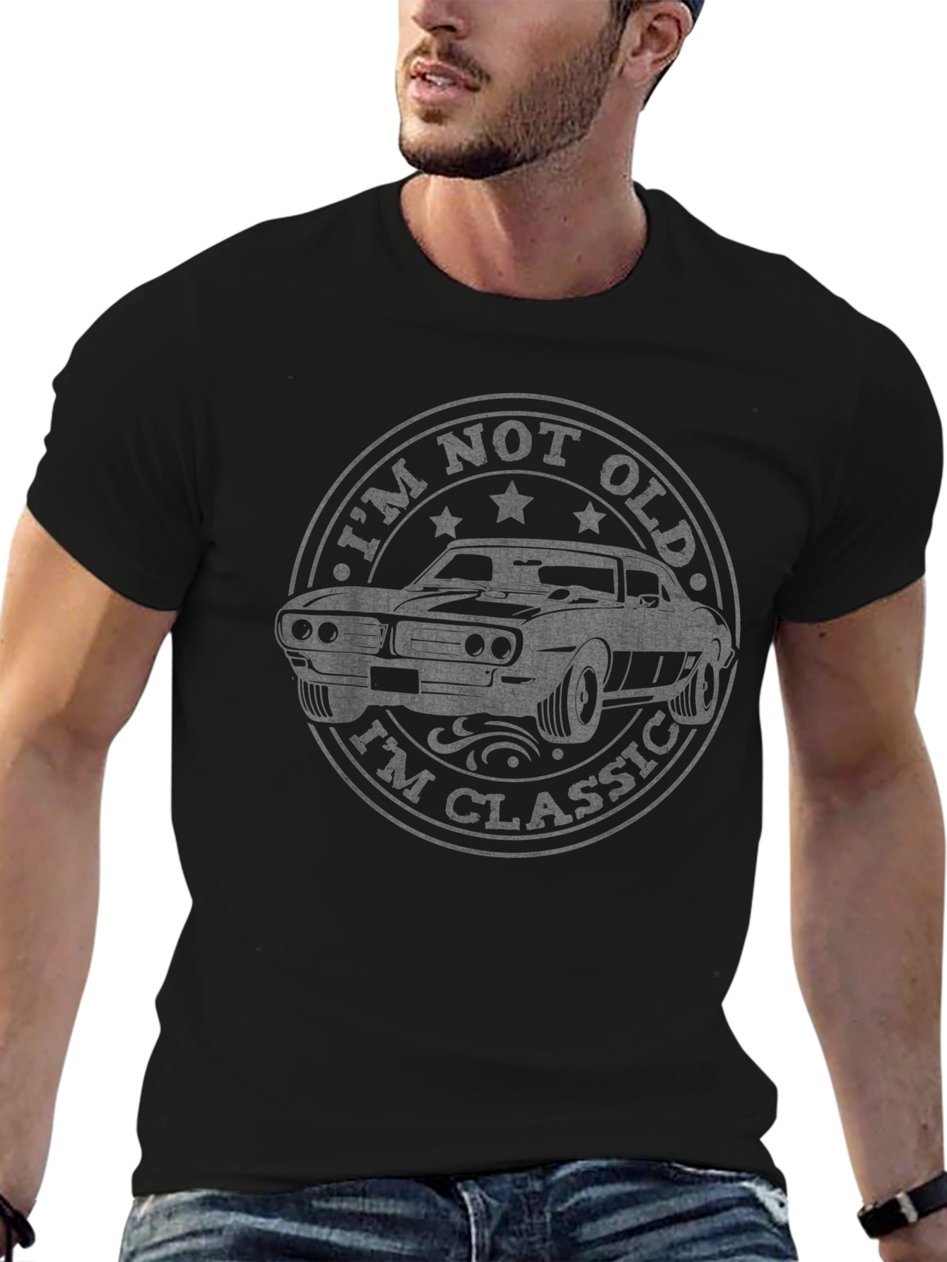 Camiseta Hombre Clásica - No Soy Viejo Soy Clásico