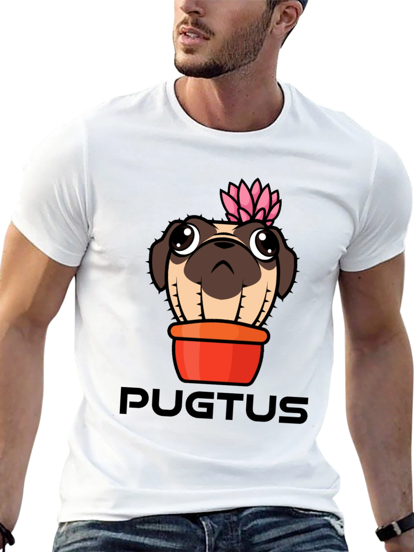 Camiseta Negra Pugtus Original y Divertida