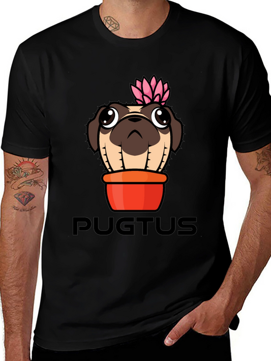 Camiseta Negra Pugtus Original y Divertida