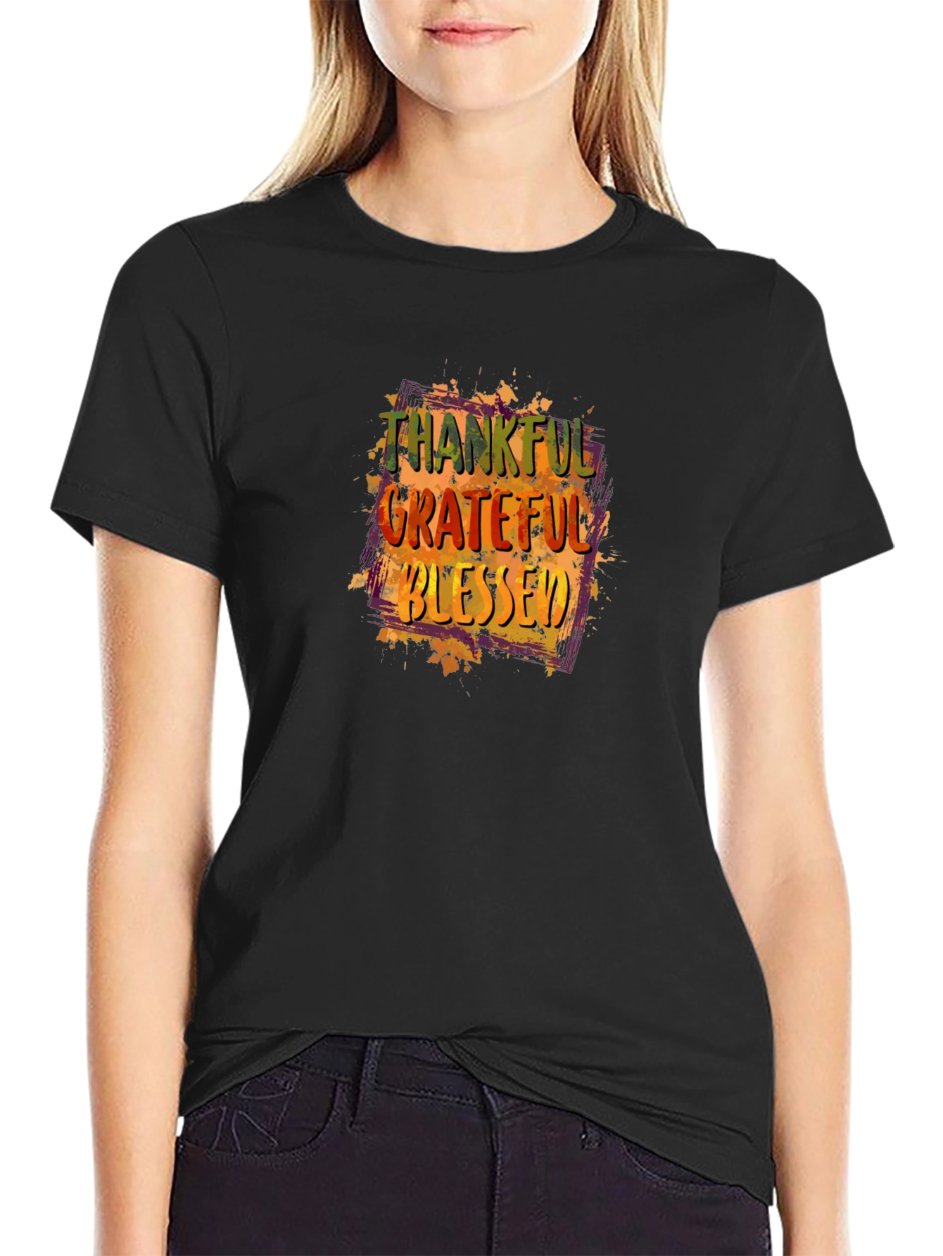Camiseta Negra Agradecido