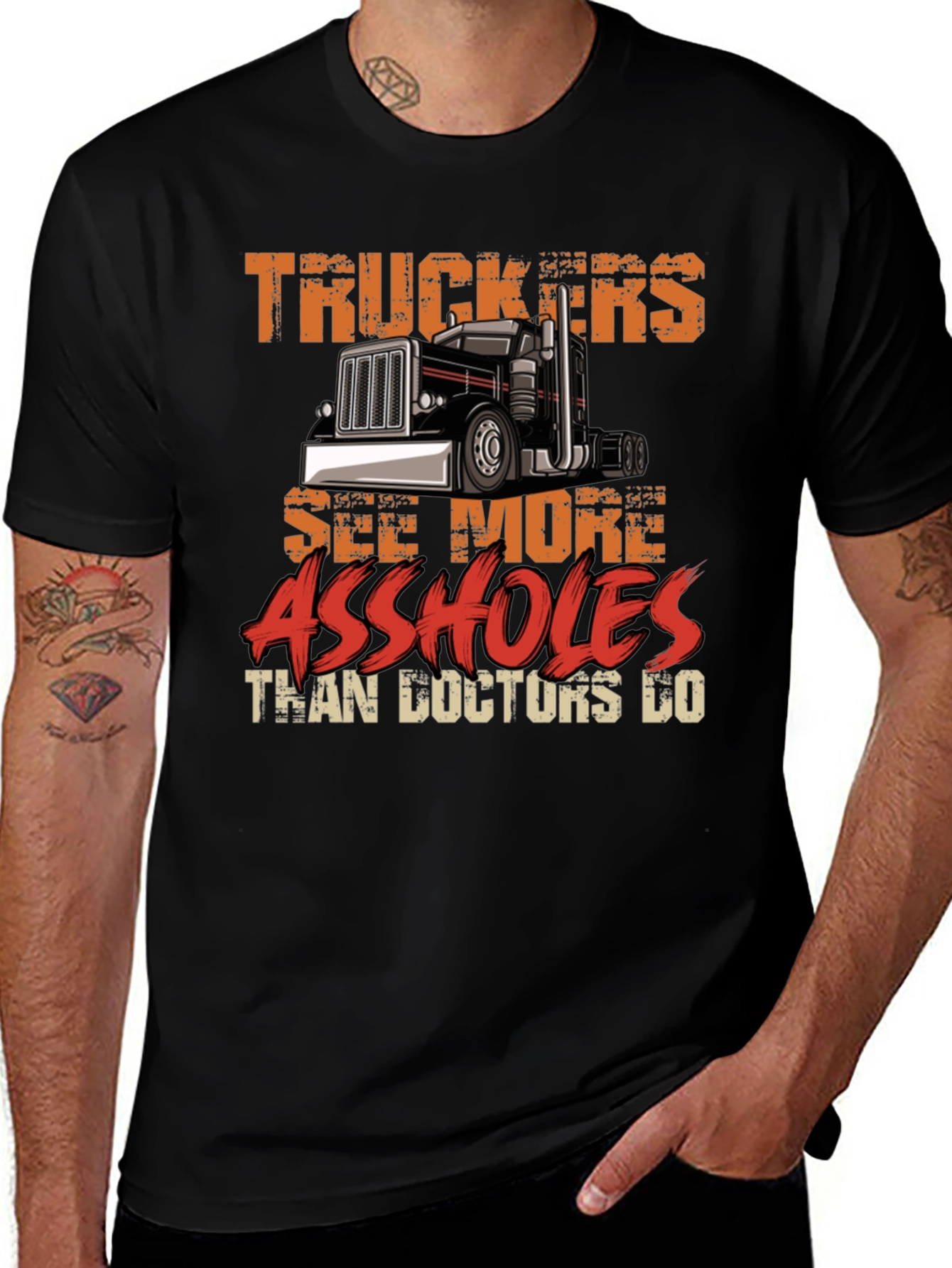 Camiseta Negra Truckers