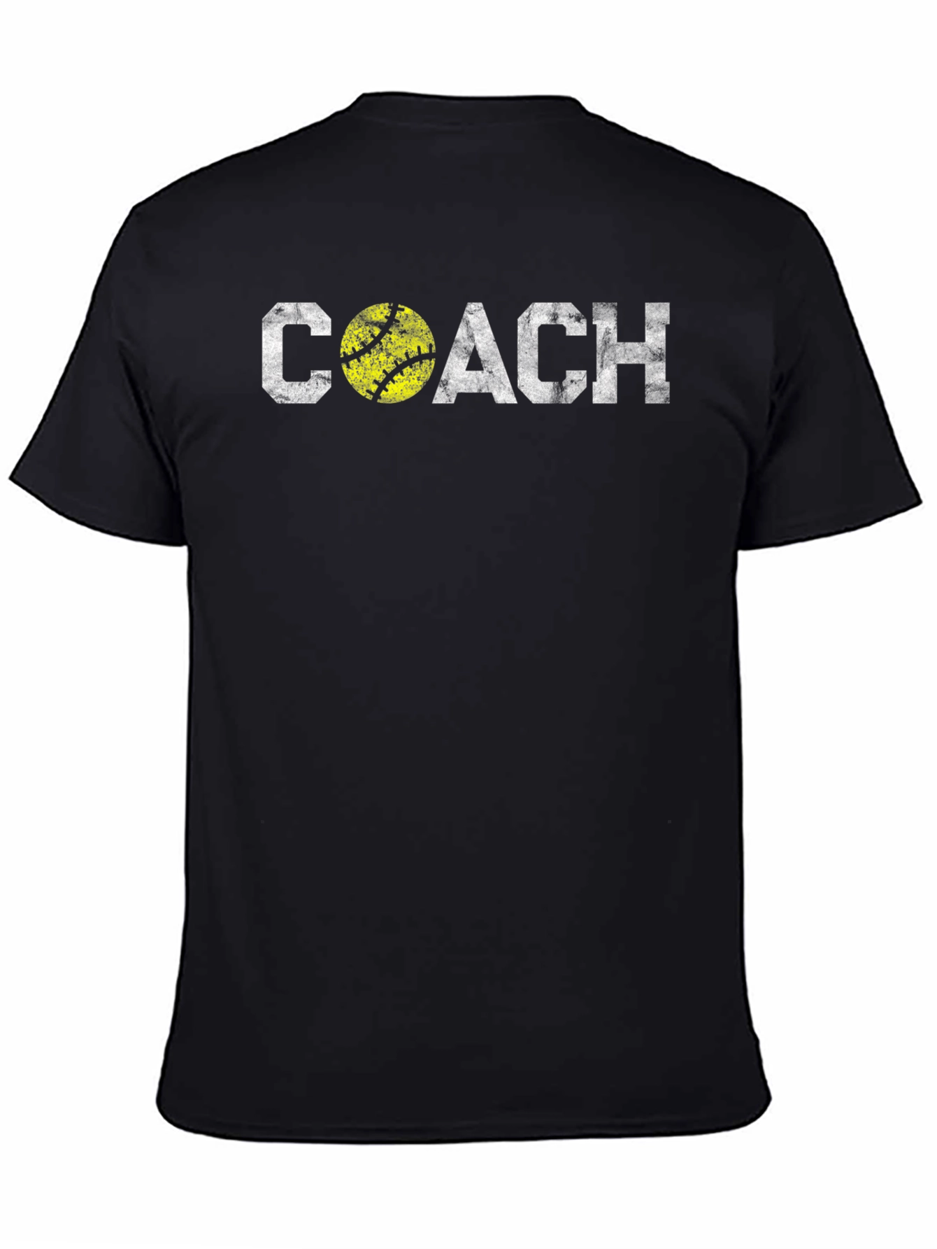 Camiseta Negra Coach Softball