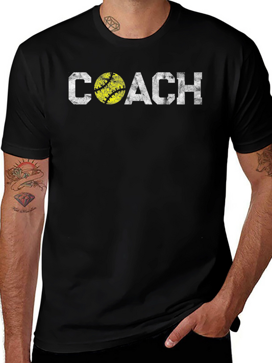 Camiseta Negra Coach Softball