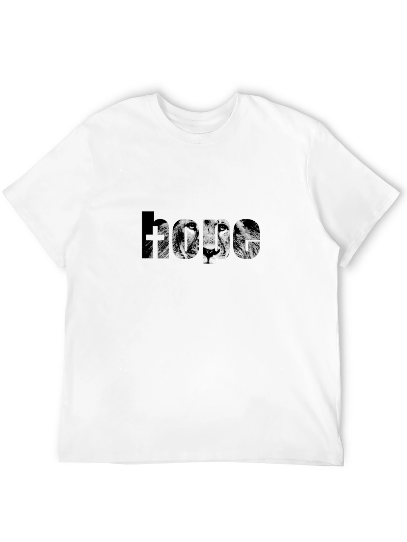 Camiseta Negra Esperanza con Diseño de León