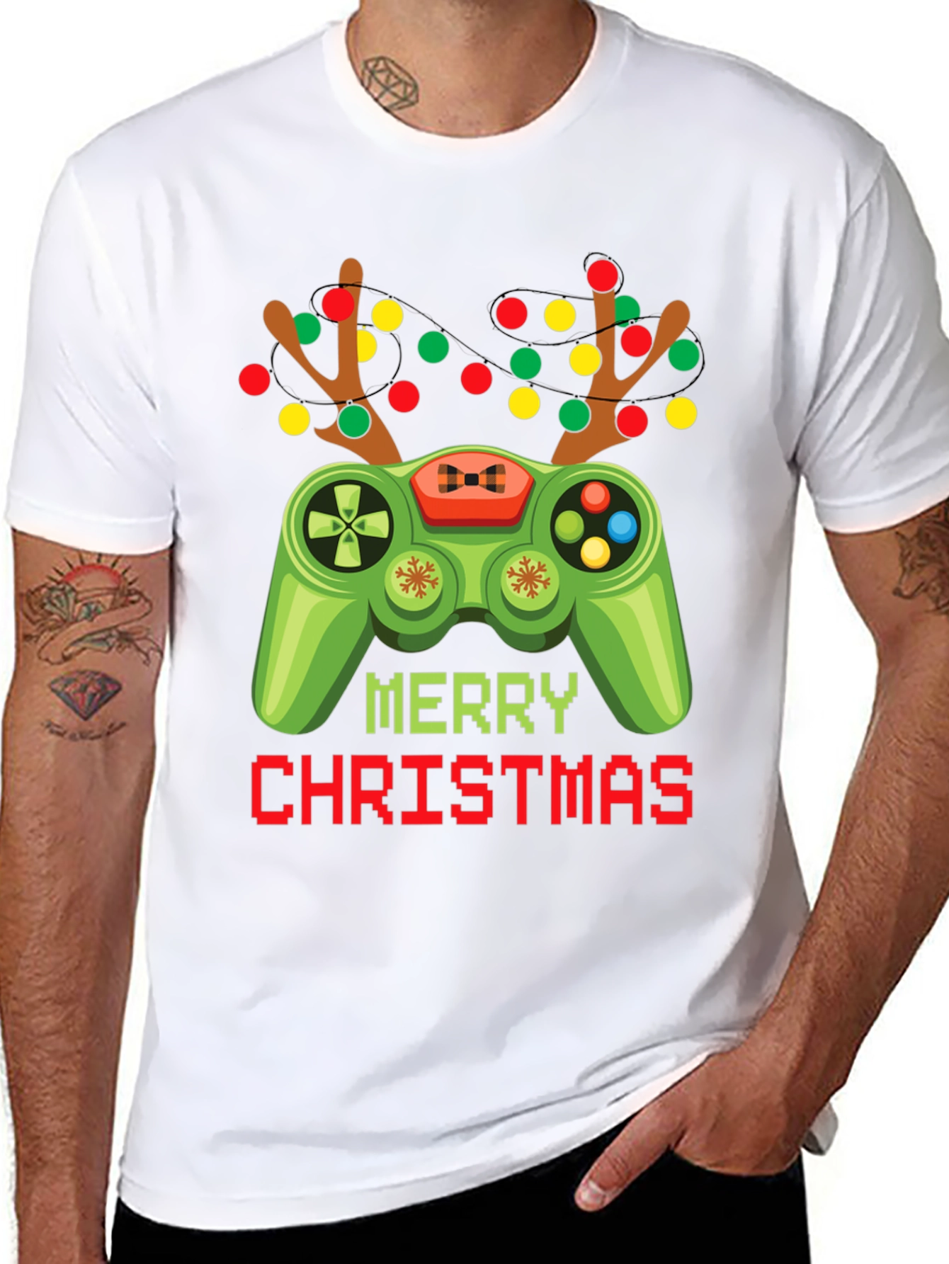 Camiseta Navideña Gamer - Feliz Navidad