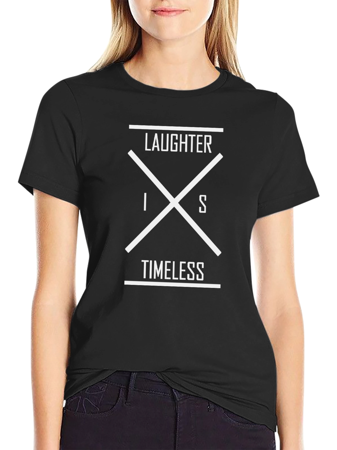 Camiseta Negra La Risa es Eterna