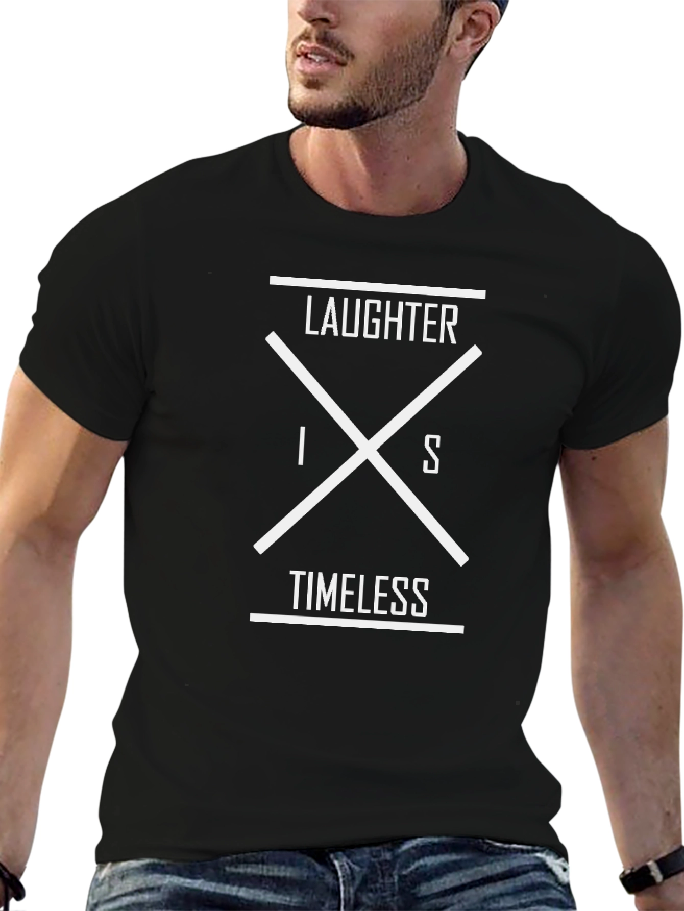 Camiseta Negra La Risa es Eterna