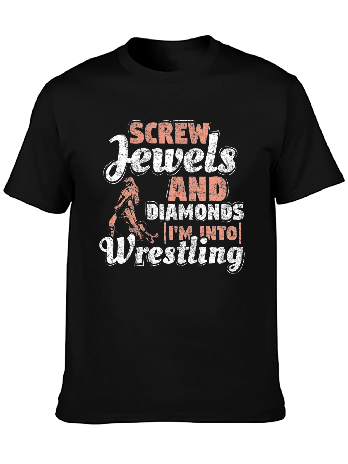Camiseta Negra Wrestling: Para Fans de la Lucha Libre