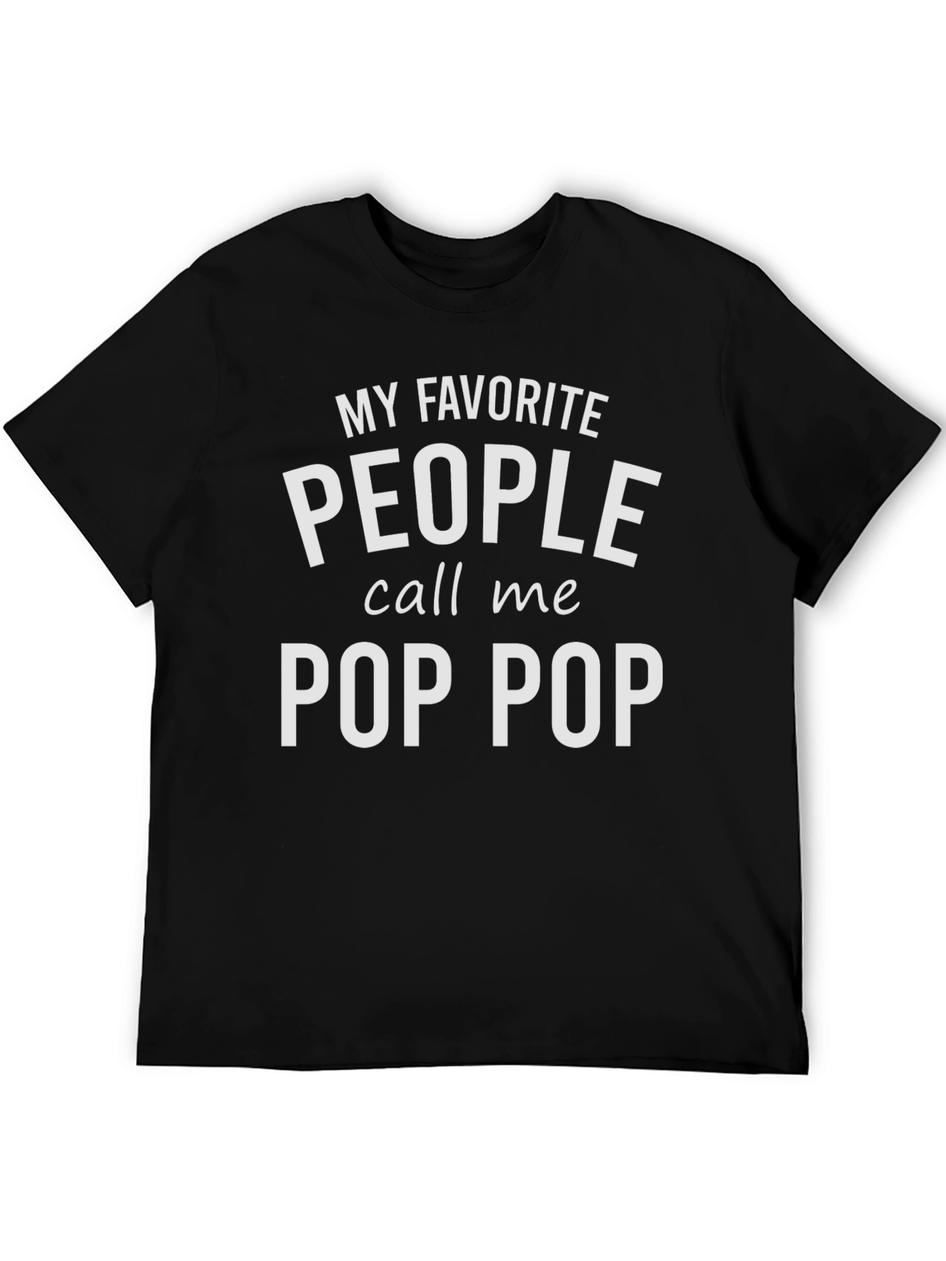 Camiseta Negra Pop Pop Favorito