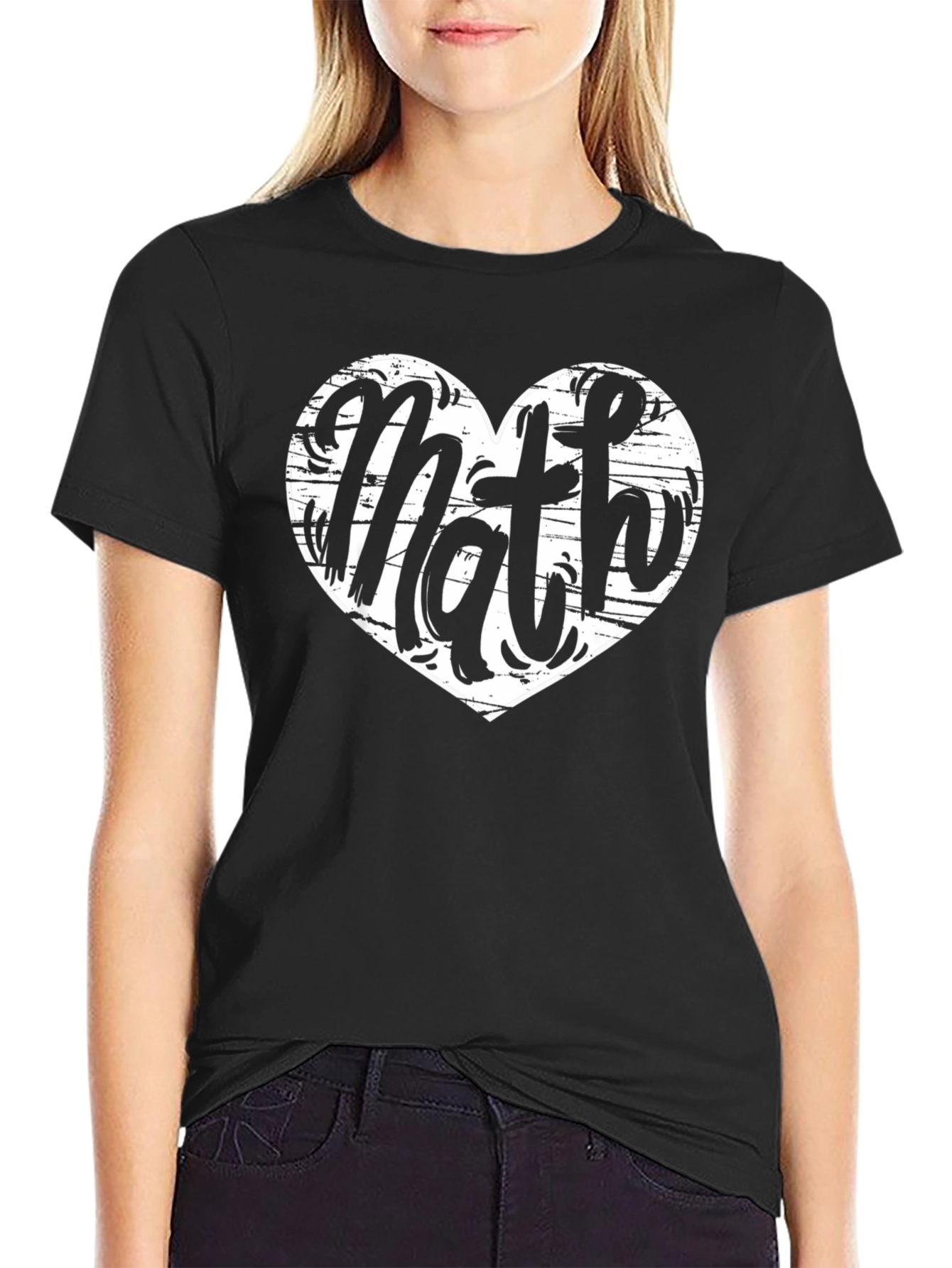 Camiseta Negra Amo las Matemáticas