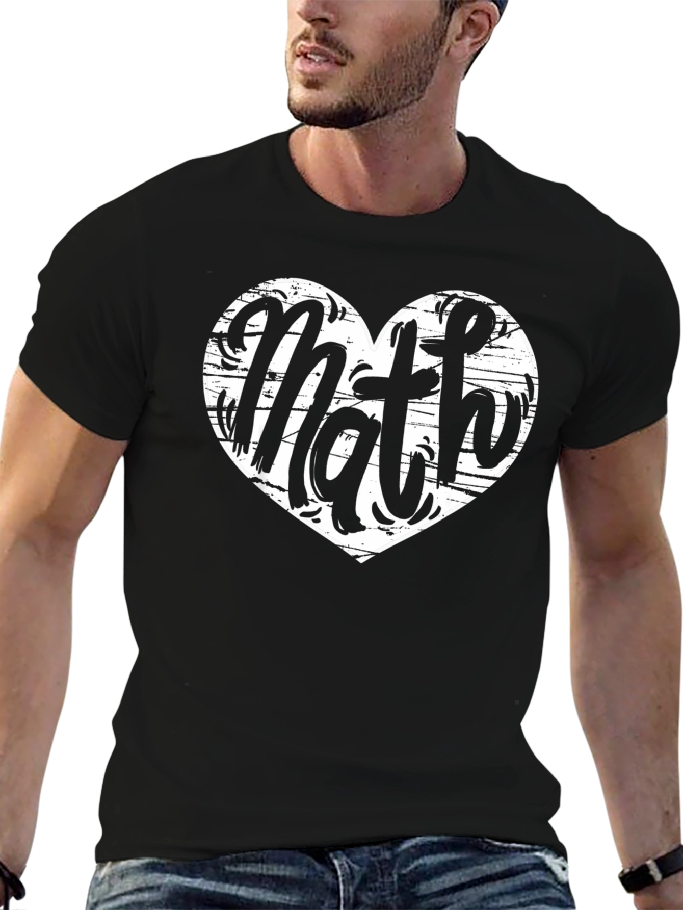 Camiseta Negra Amo las Matemáticas