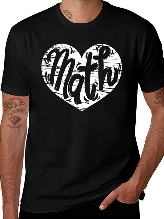 Camiseta Negra Amo las Matemáticas