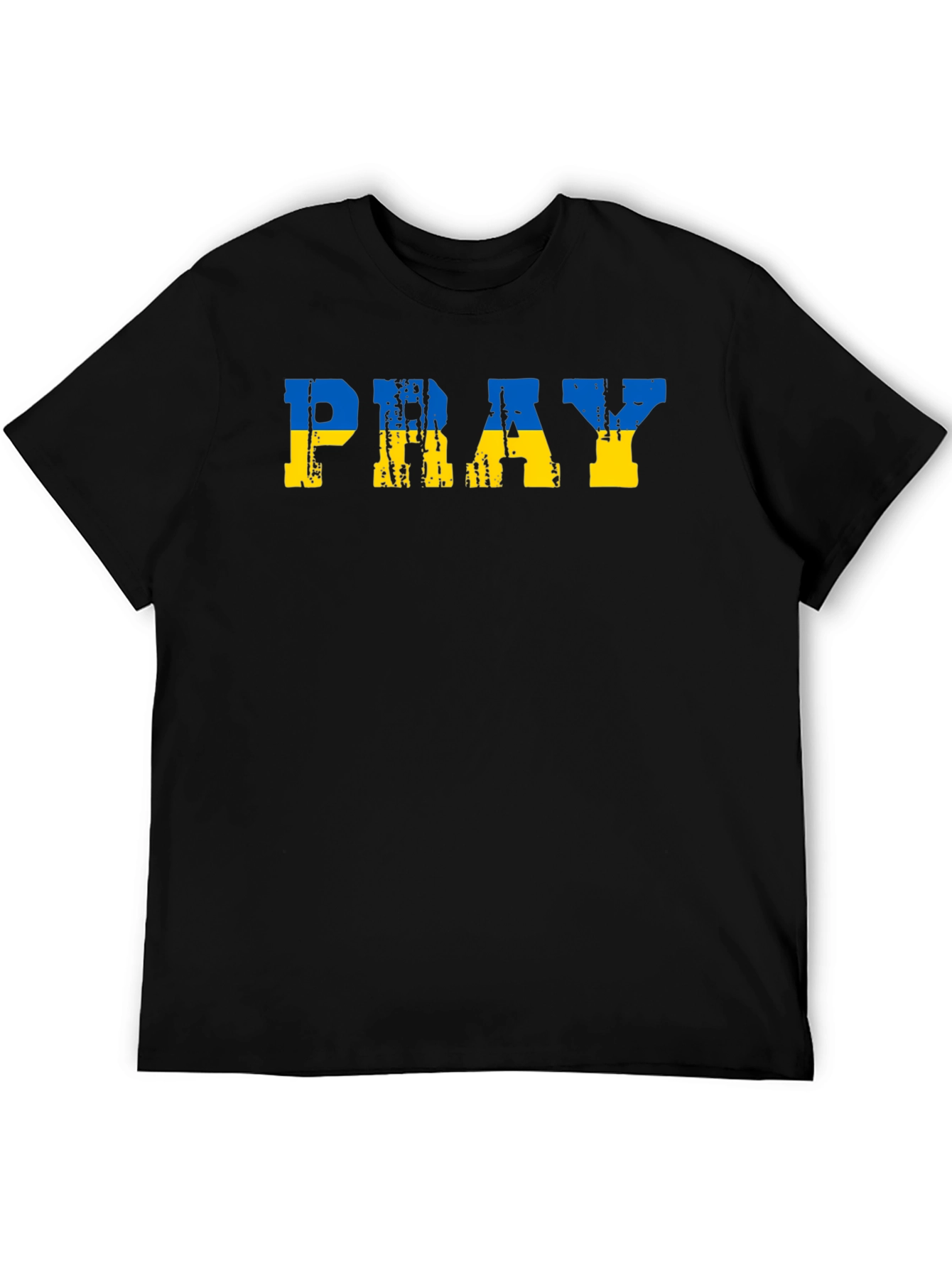 Camiseta Negra Pray for Ukraine