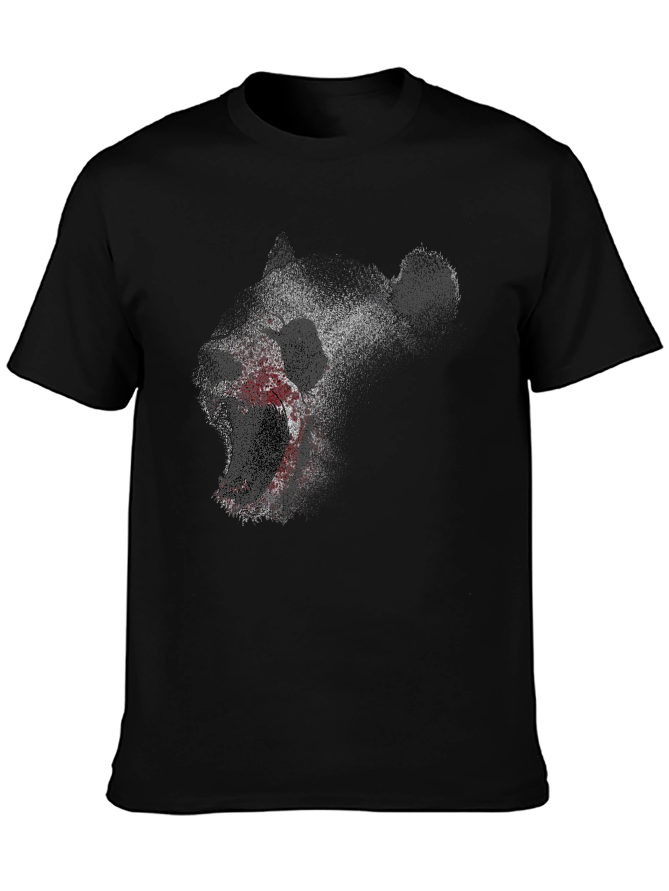 Camiseta Negra con Diseño de Oso