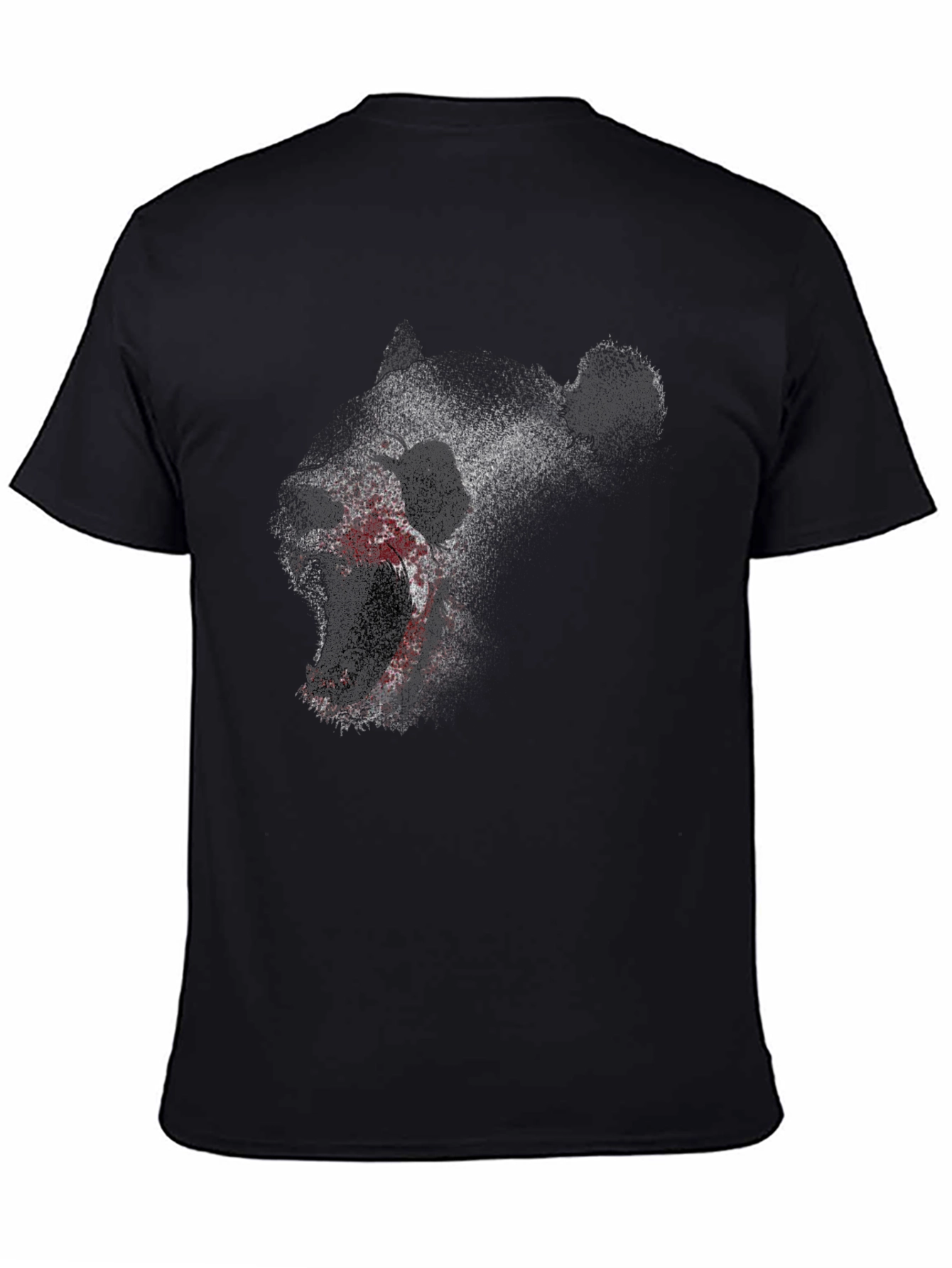 Camiseta Negra con Diseño de Oso