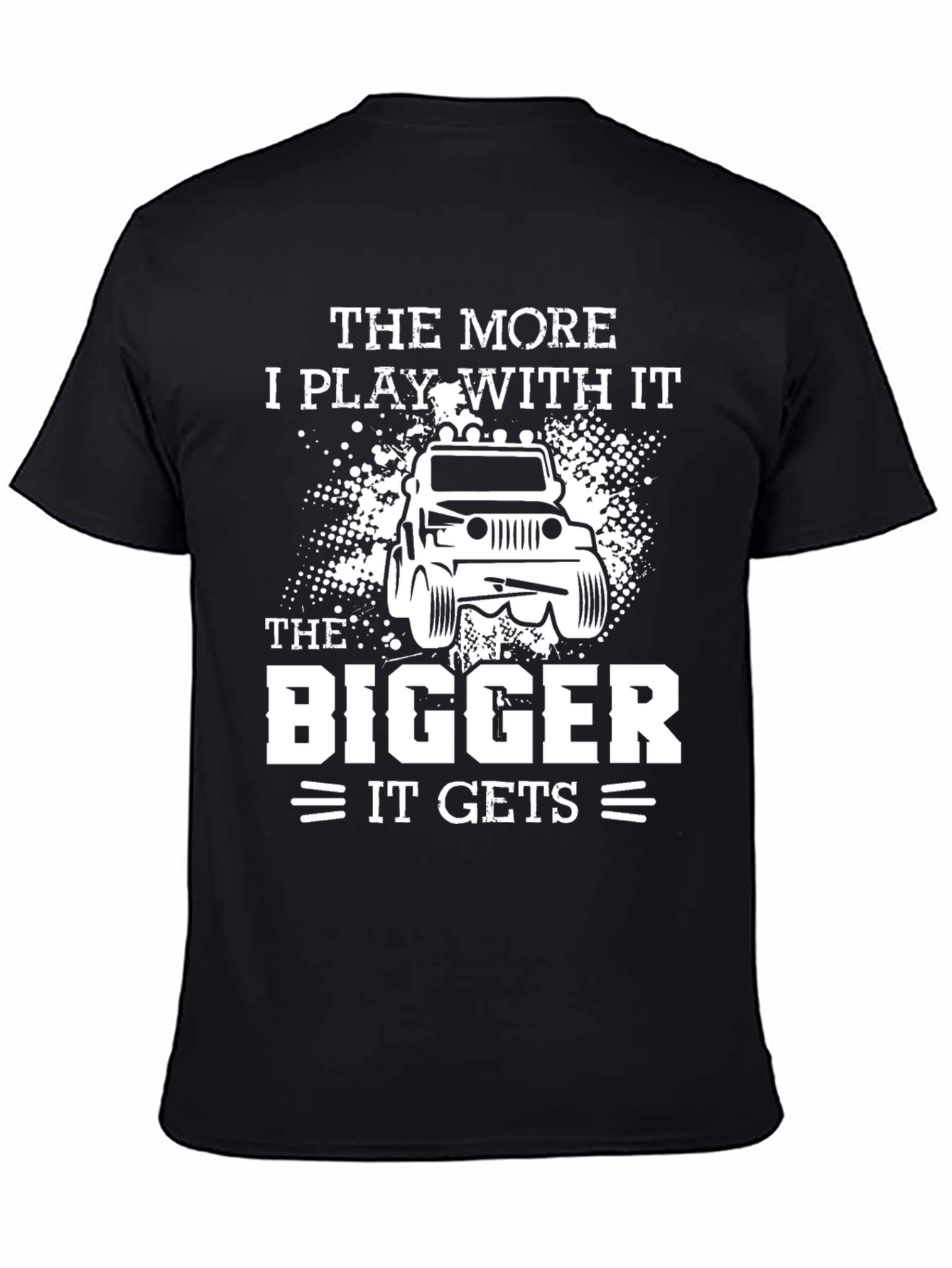 Camiseta Negra: Cuanto más juego más grande se hace