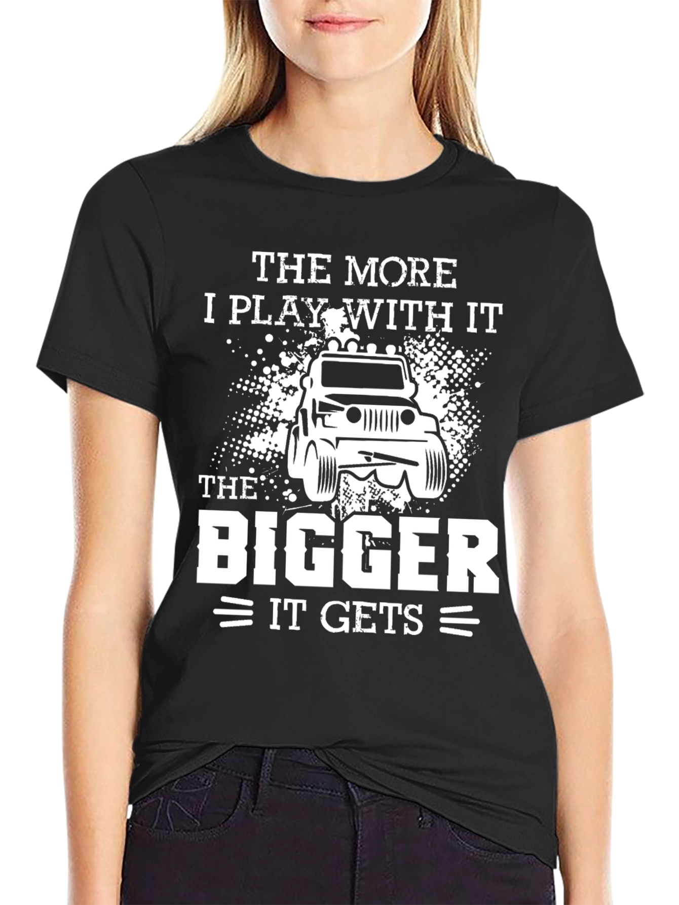 Camiseta Negra: Cuanto más juego más grande se hace