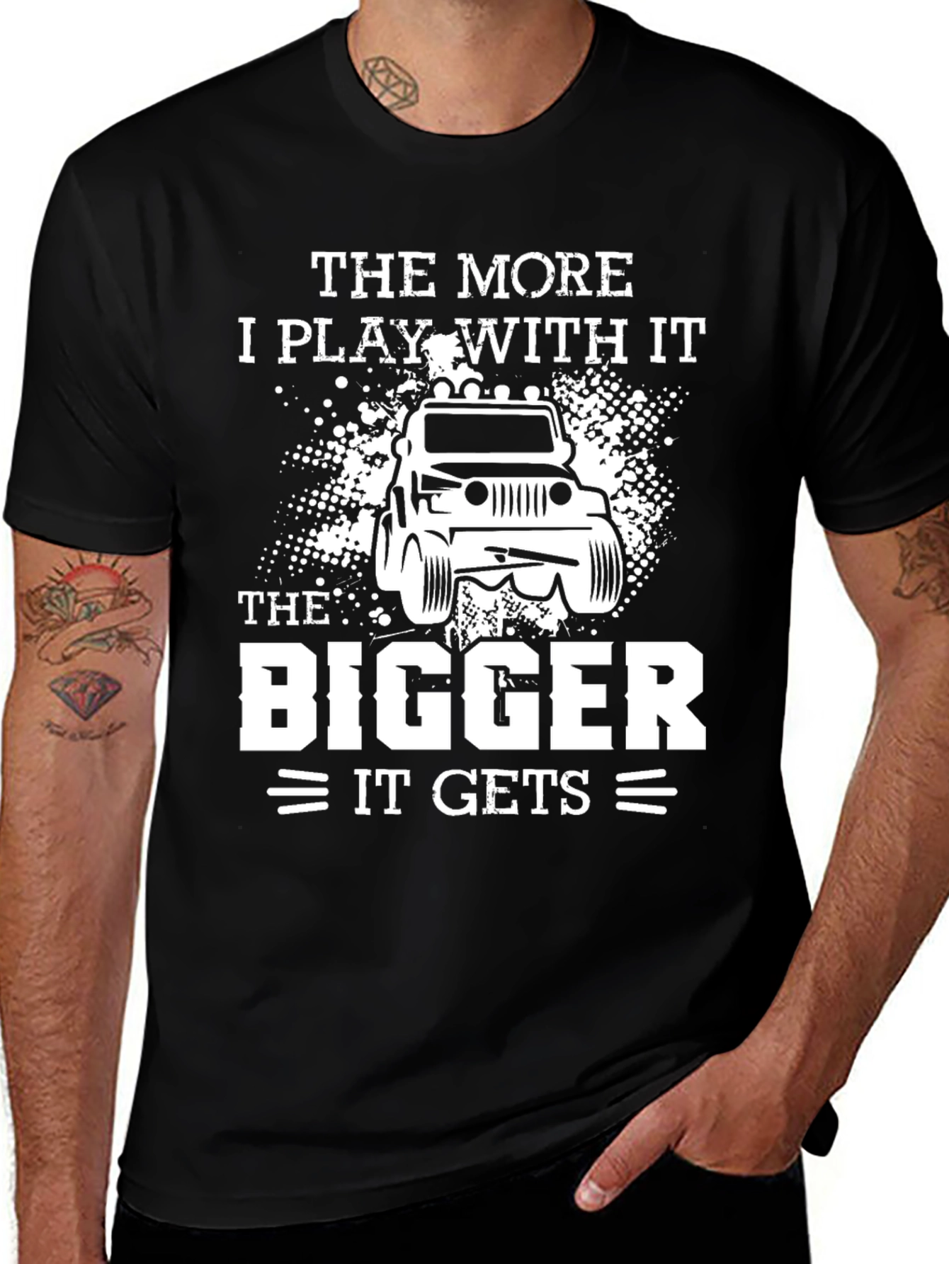 Camiseta Negra: Cuanto más juego más grande se hace