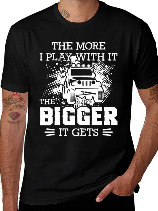 Camiseta Negra: Cuanto más juego más grande se hace