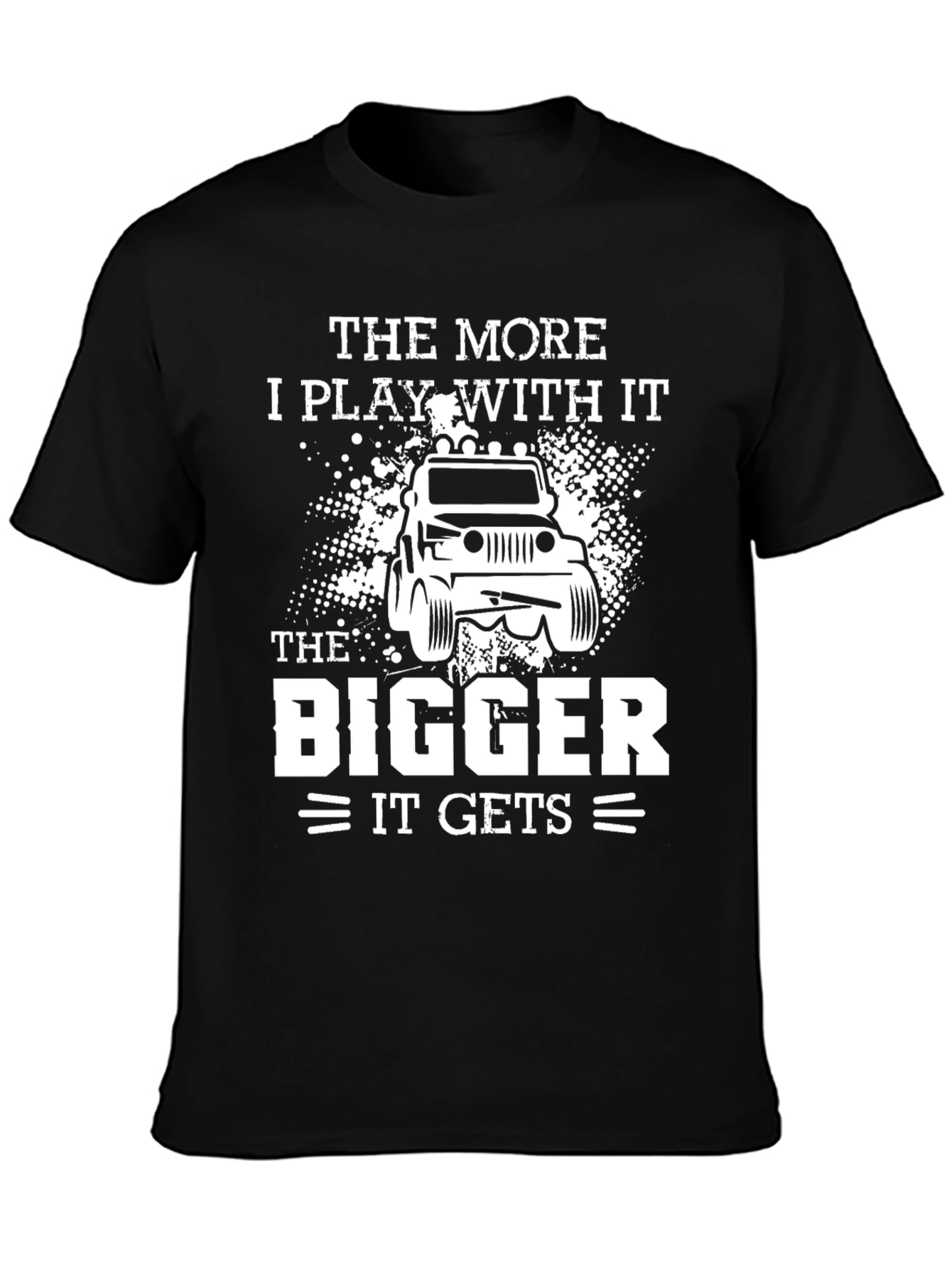 Camiseta Negra: Cuanto más juego más grande se hace