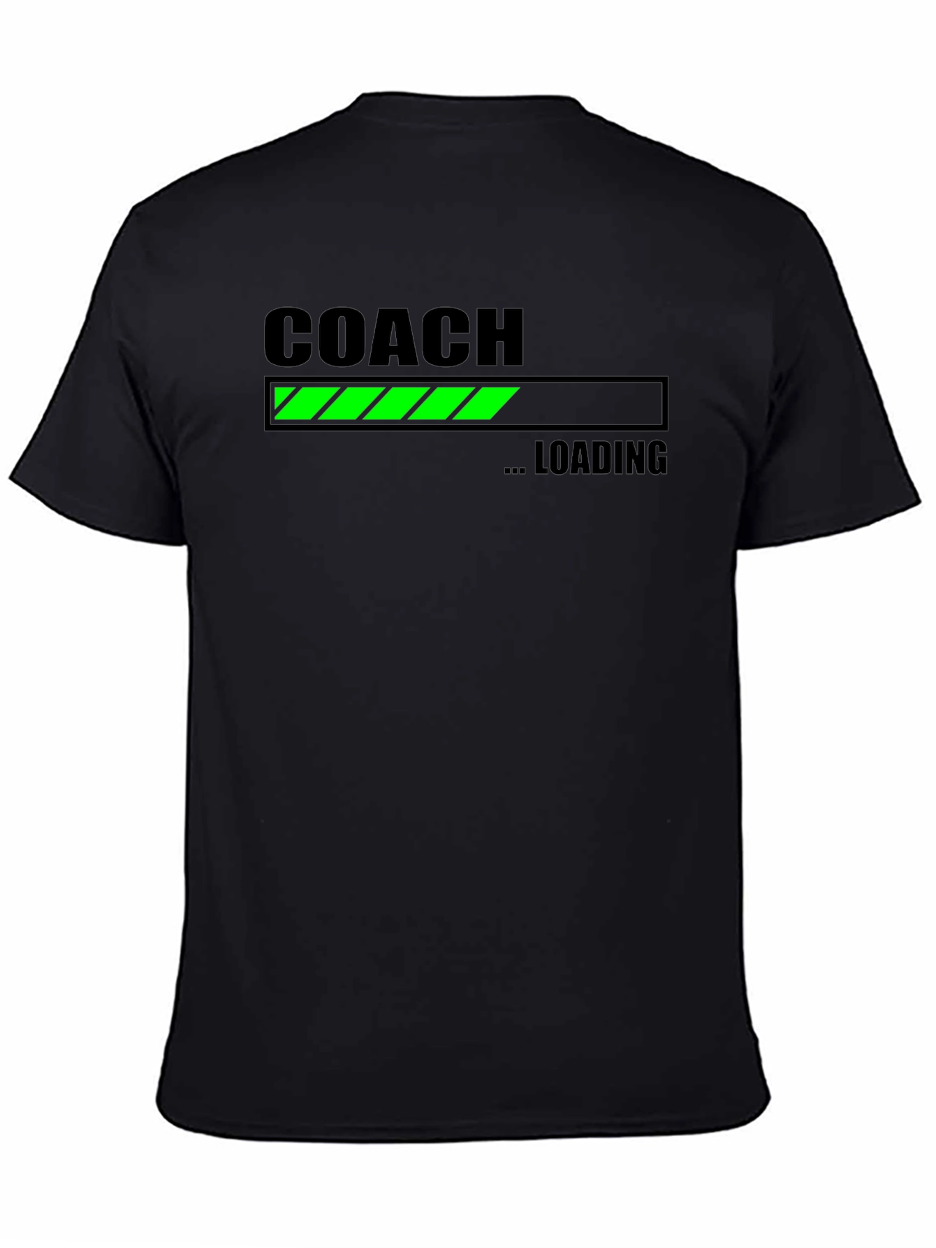 Camiseta Negra Coach Cargando para Entrenadores