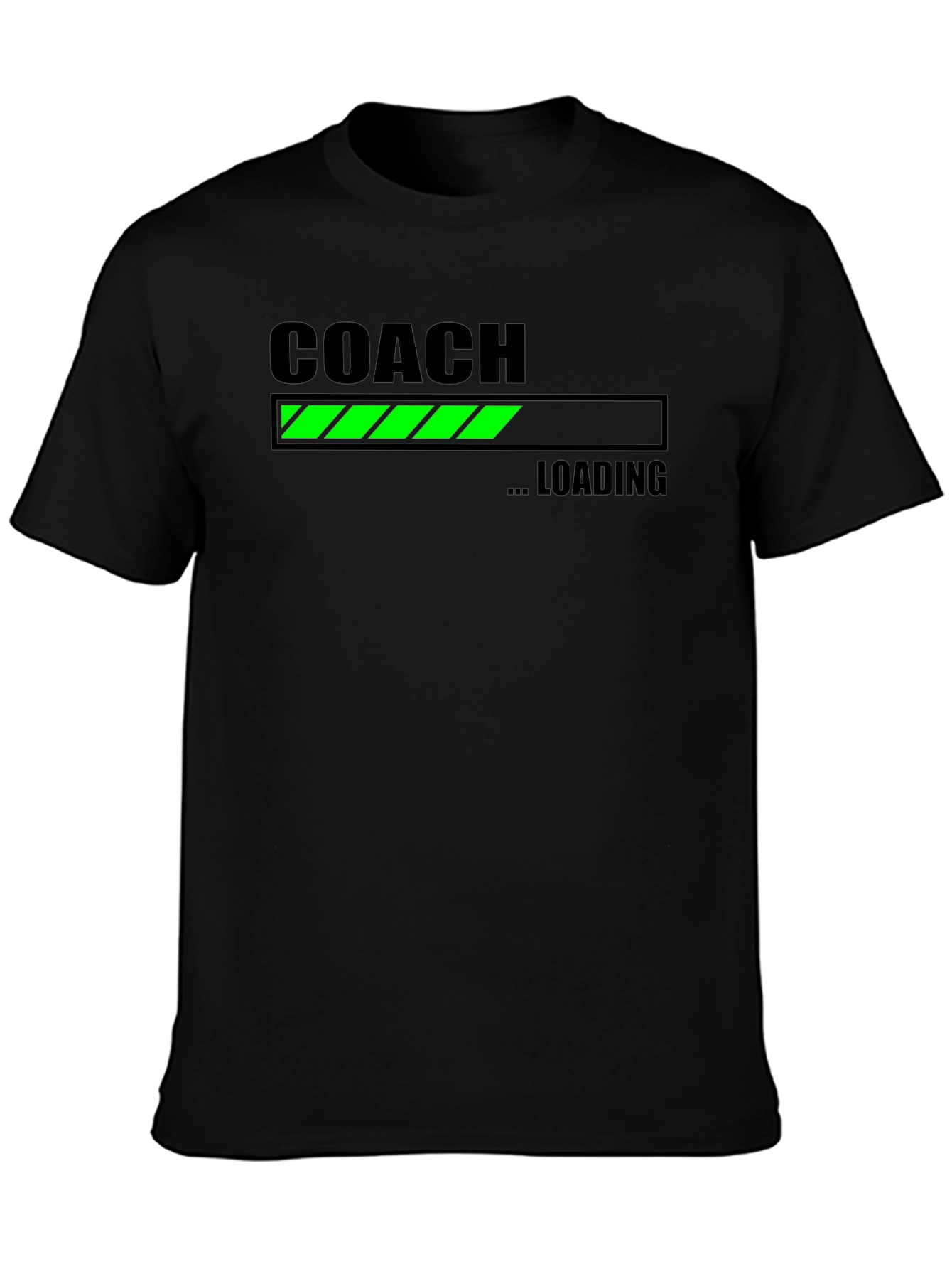 Camiseta Negra Coach Cargando para Entrenadores