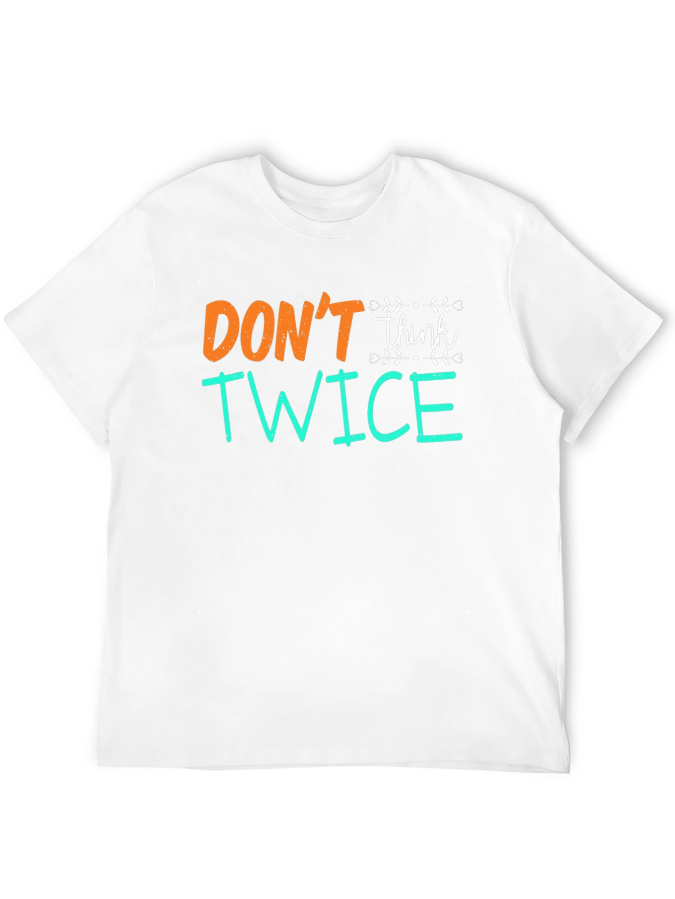 Camiseta Negra con Diseño No Pienses Dos Veces