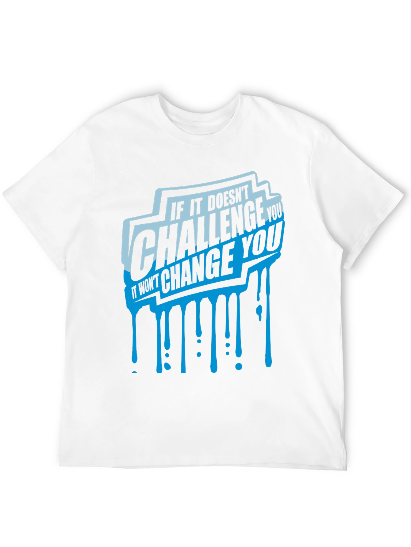 Camiseta Negra con Diseño Motivacional Challenge You