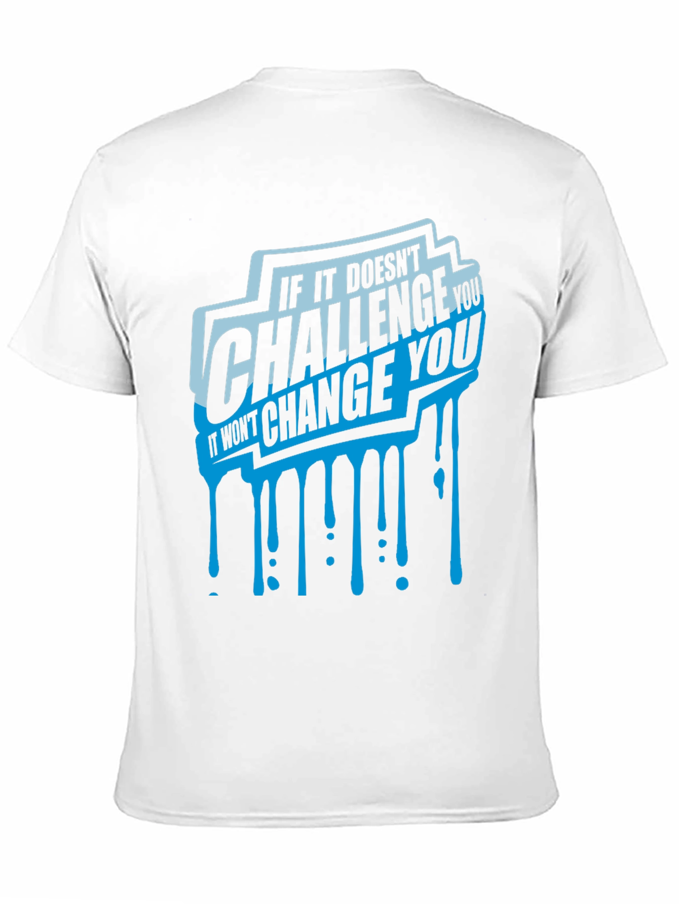Camiseta Negra con Diseño Motivacional Challenge You
