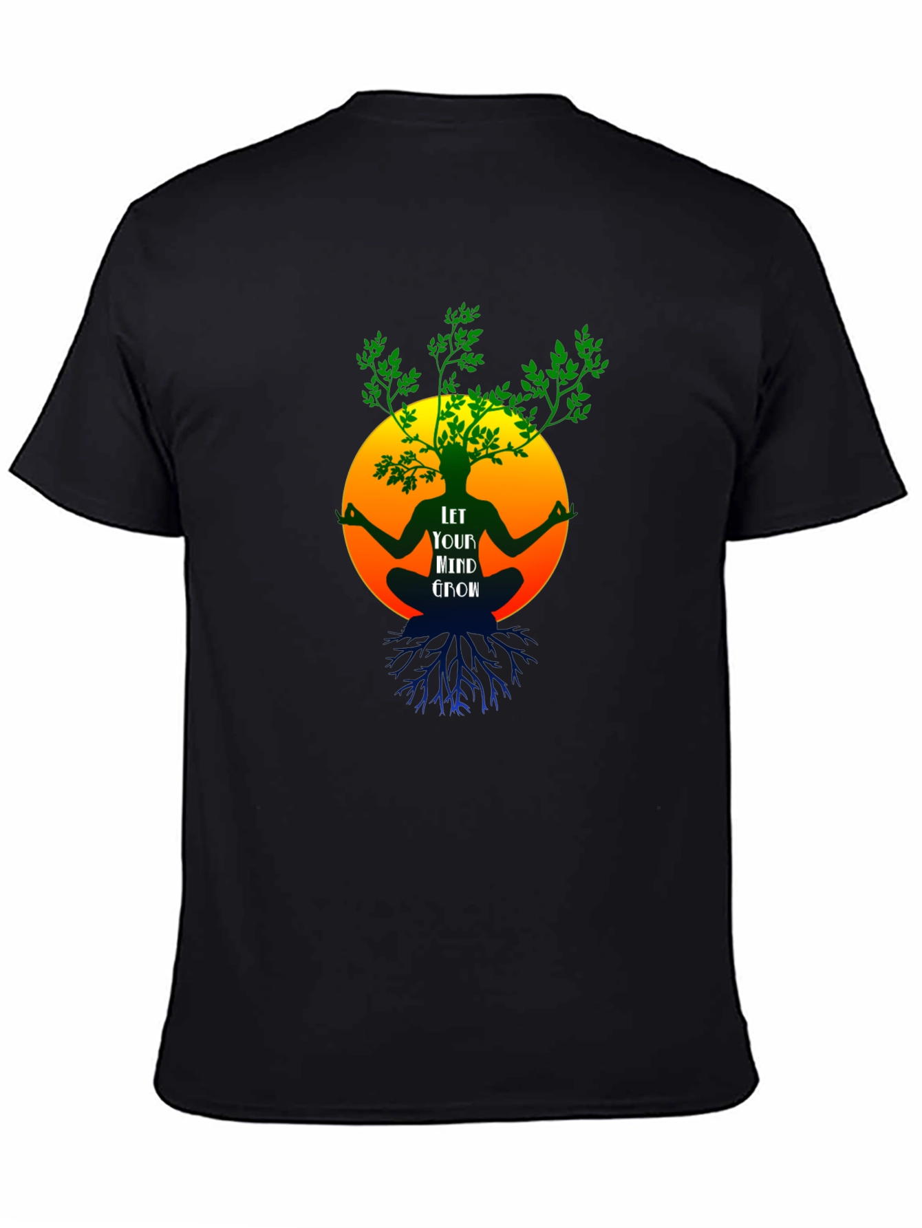 Camiseta Negra Mente en Crecimiento