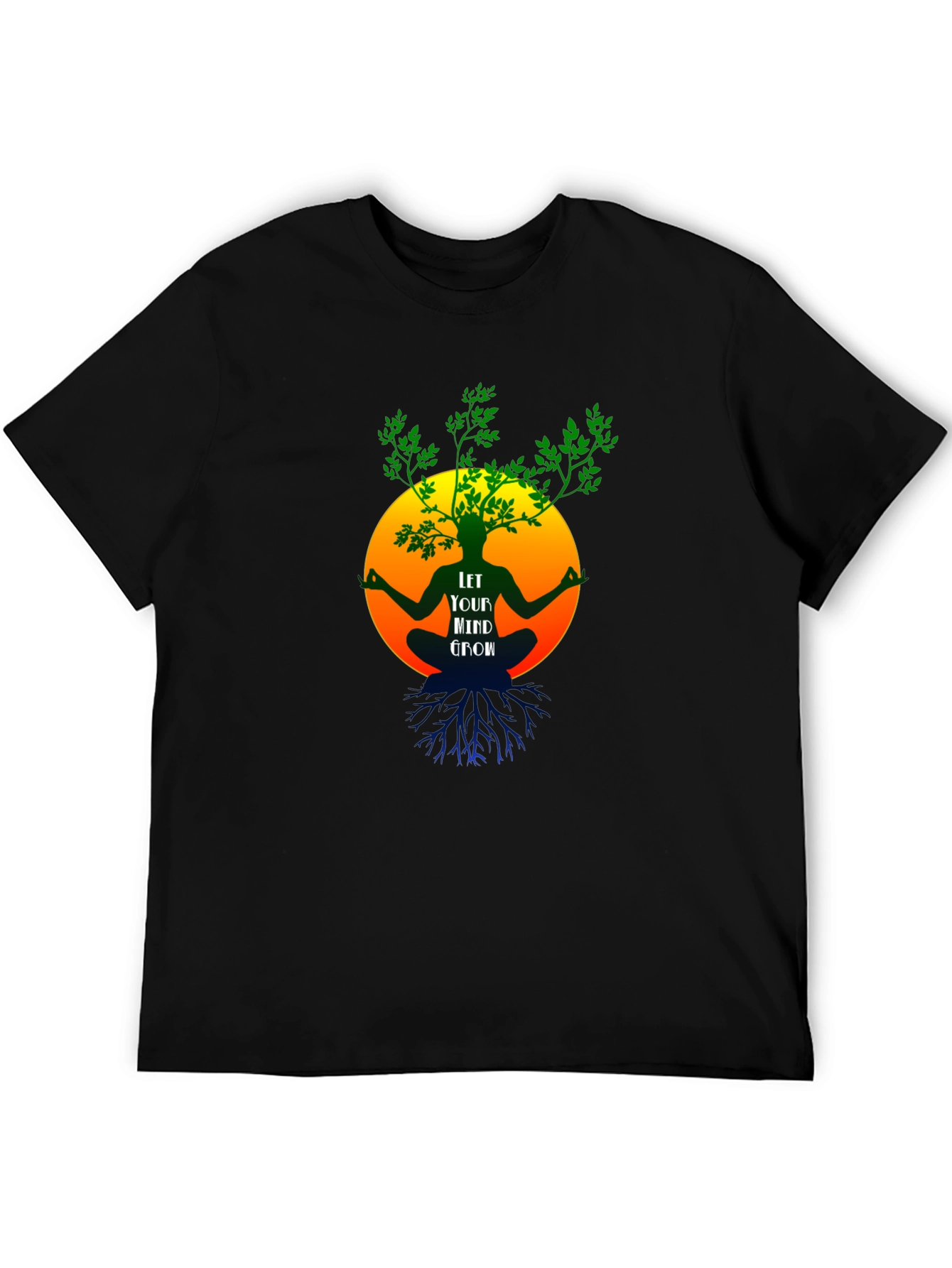 Camiseta Negra Mente en Crecimiento