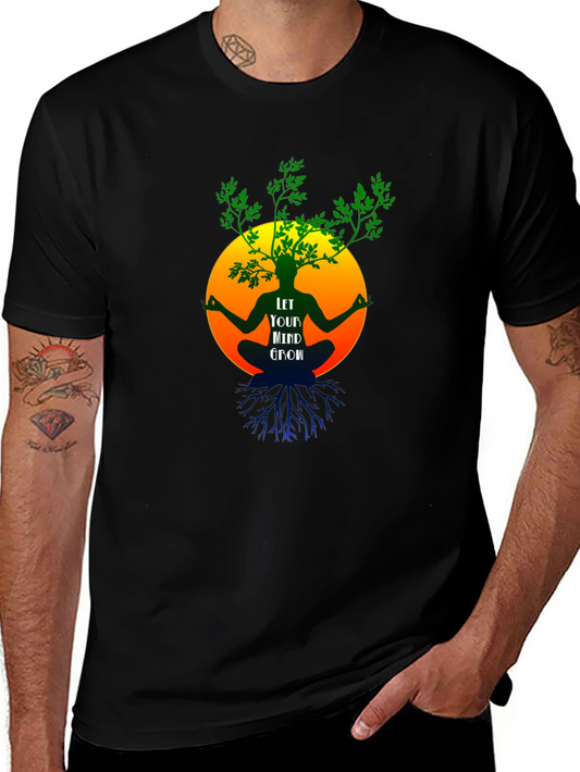 Camiseta Negra Mente en Crecimiento