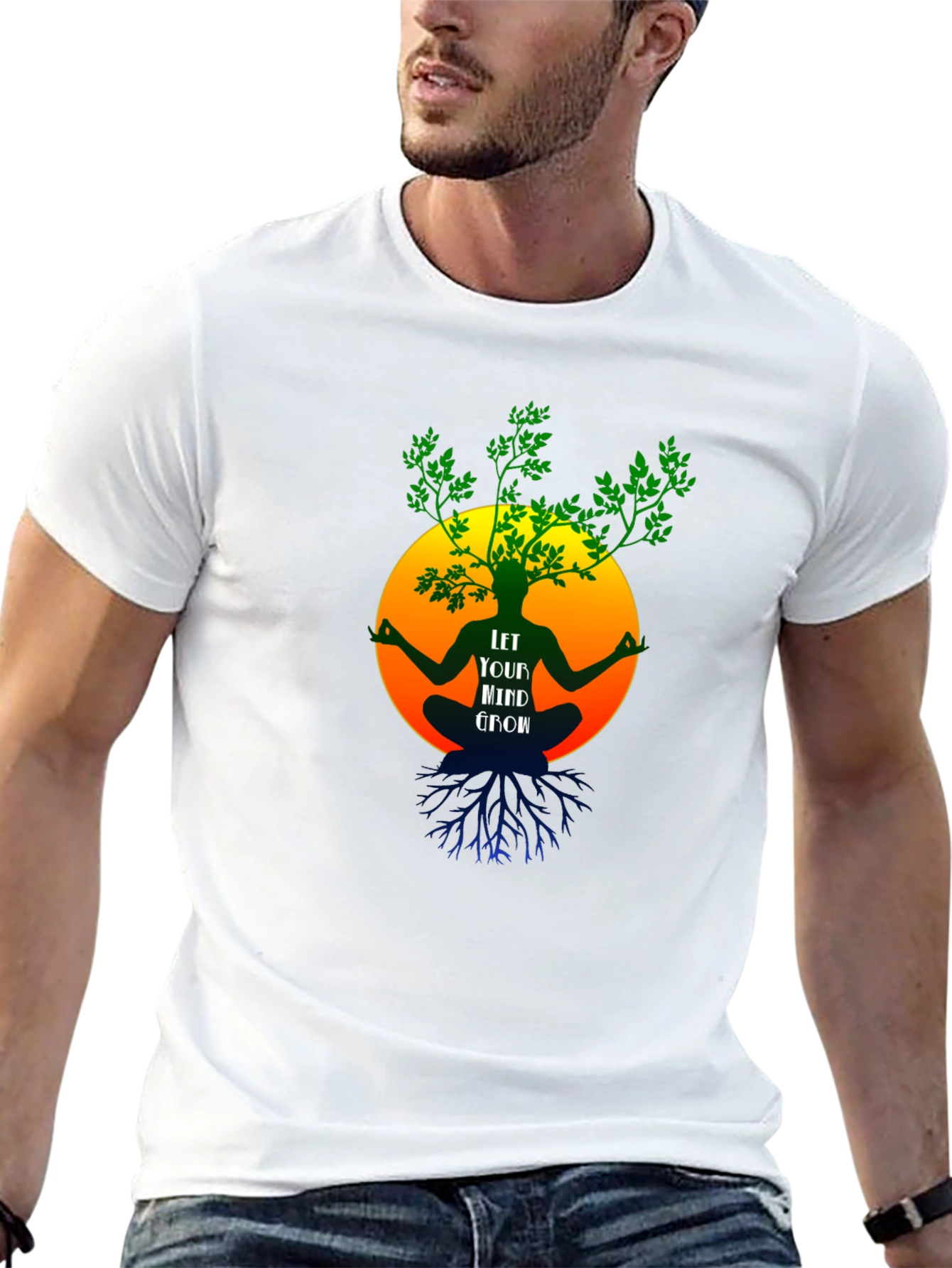 Camiseta Negra Mente en Crecimiento