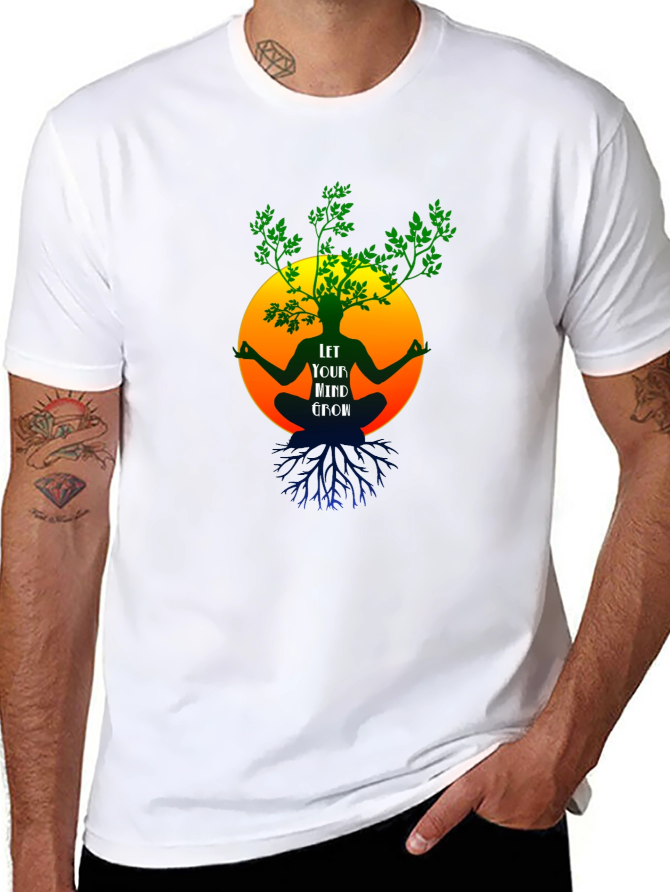 Camiseta Negra Mente en Crecimiento