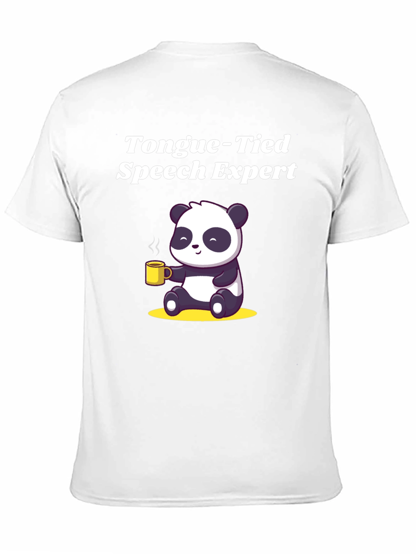Camiseta Negra Panda Experto en Lenguaje Atado