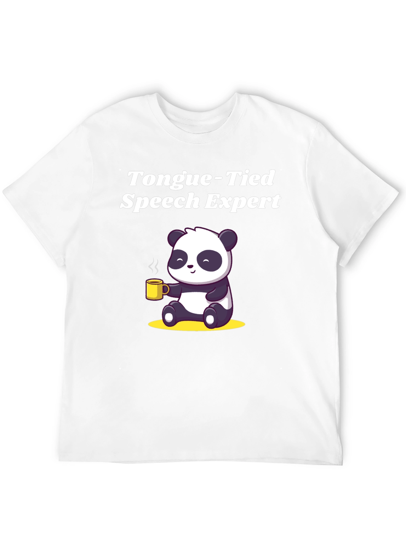 Camiseta Negra Panda Experto en Lenguaje Atado