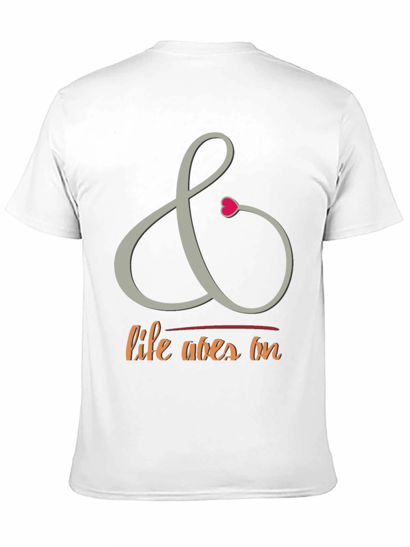 Camiseta Negra con Diseño La Vida Sigue