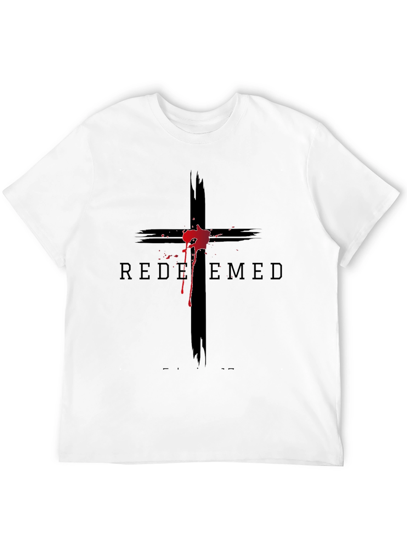 Camiseta Negra con Cruz Redimido