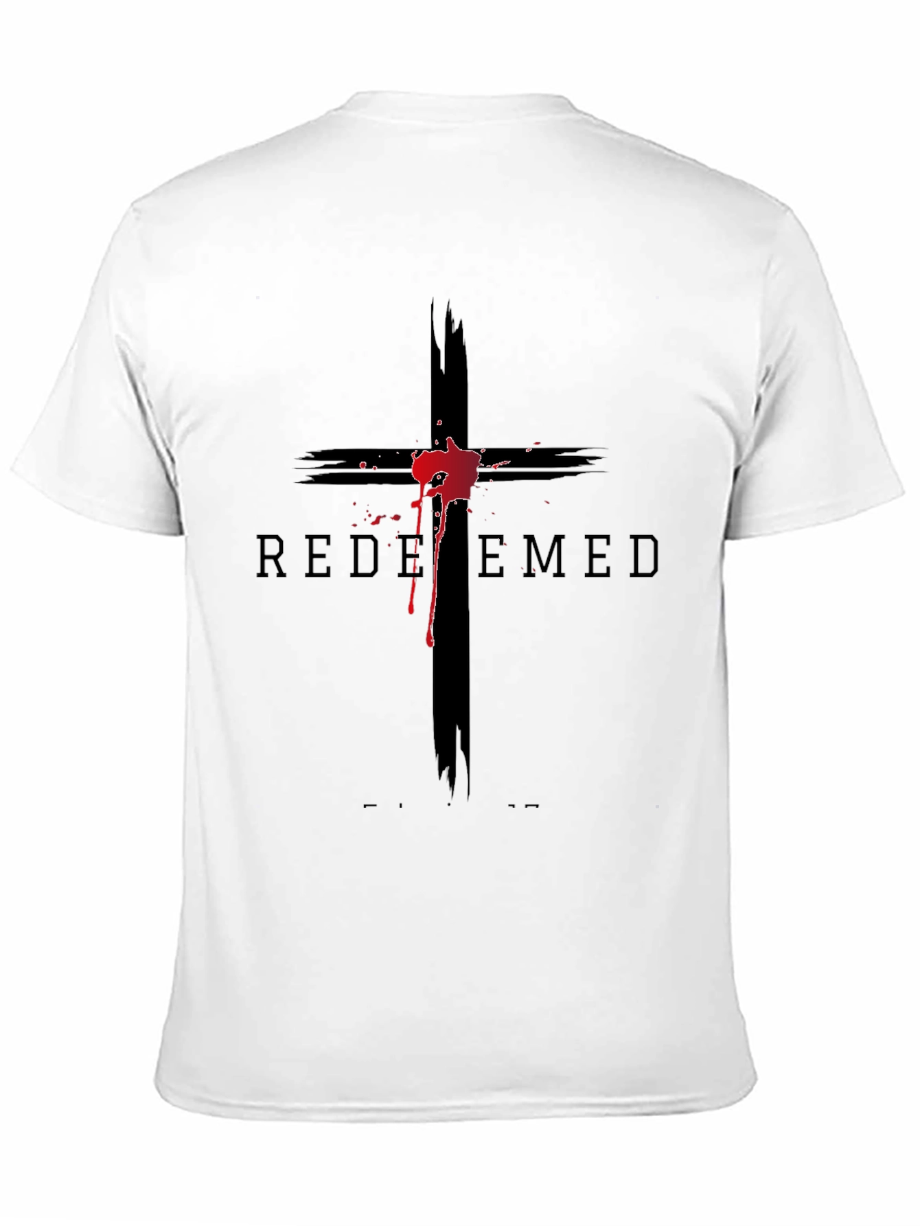Camiseta Negra con Cruz Redimido