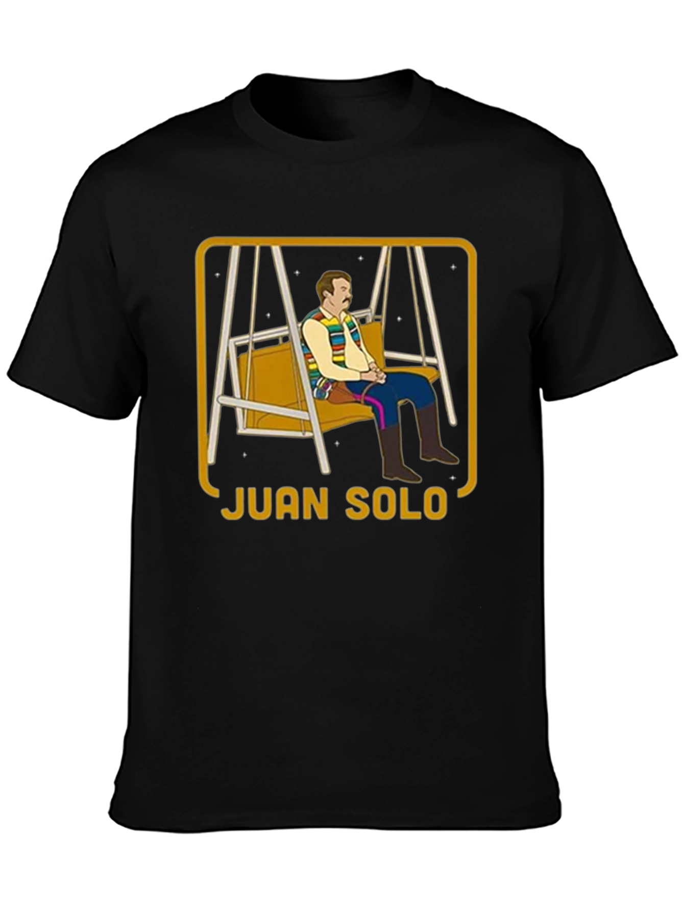 Camiseta Negra Juan Solo con Diseño Único