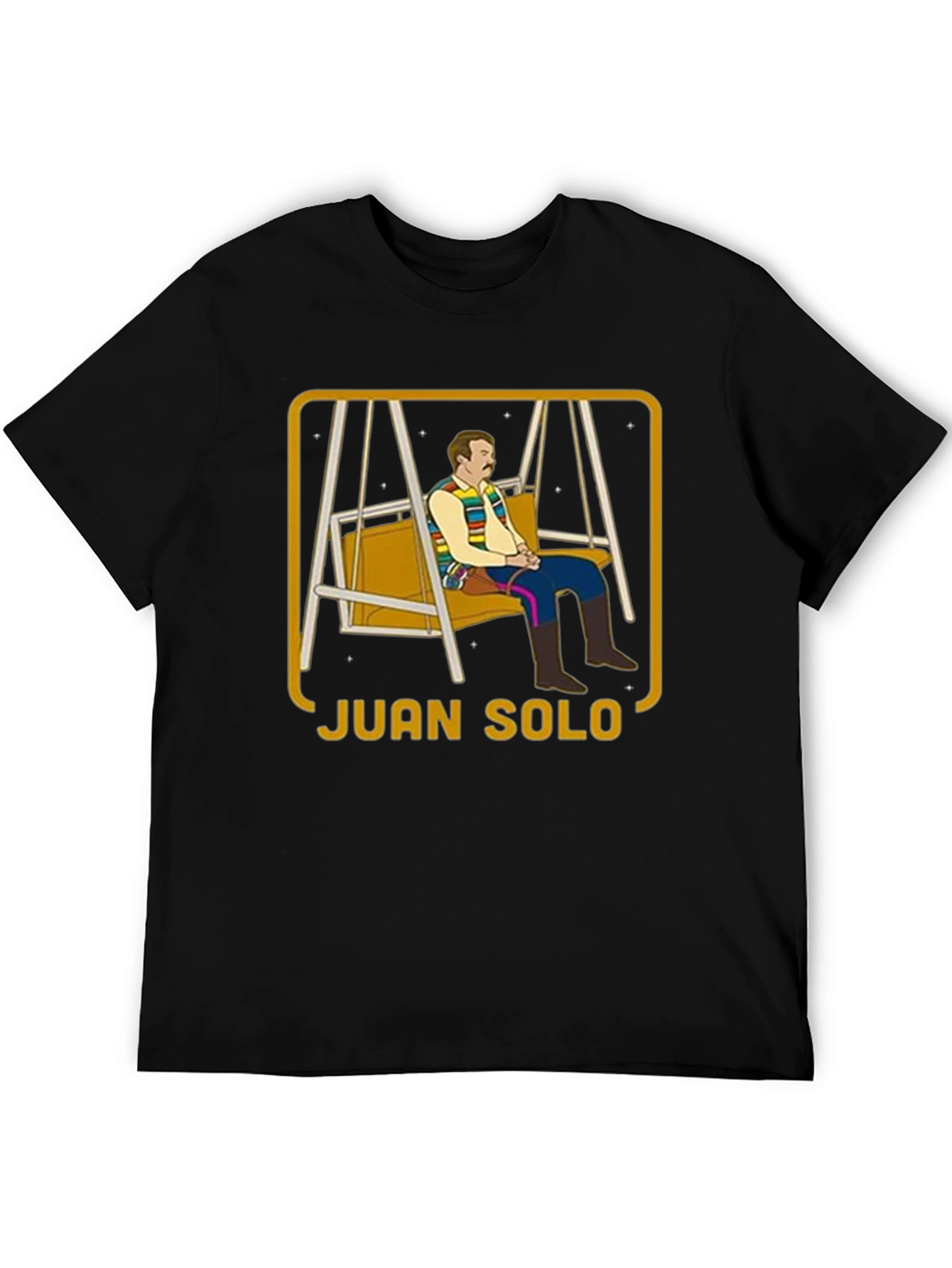 Camiseta Negra Juan Solo con Diseño Único