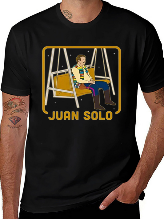 Camiseta Negra Juan Solo con Diseño Único