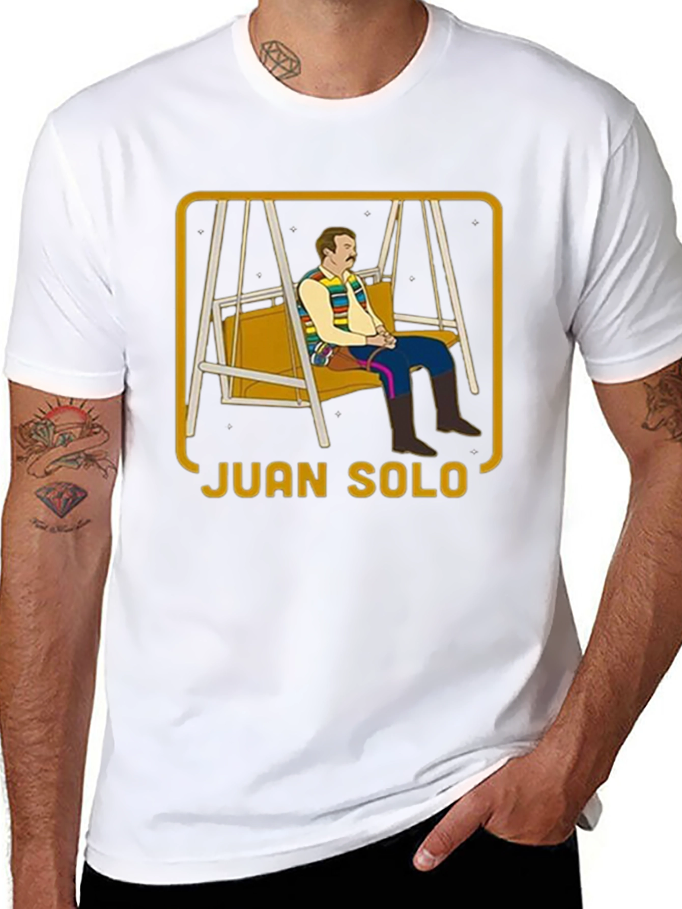 Camiseta Negra Juan Solo con Diseño Único