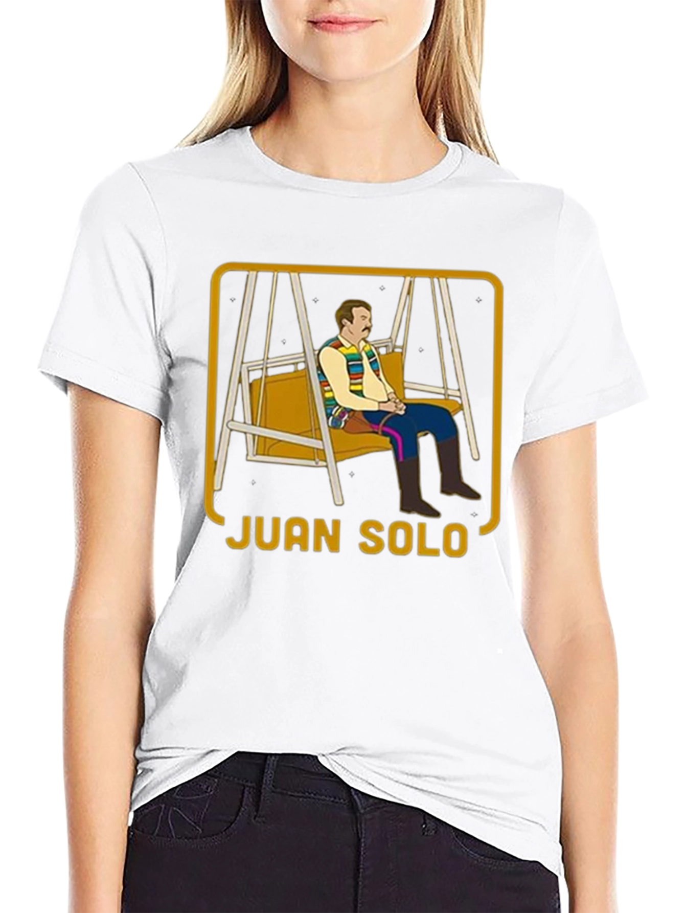 Camiseta Negra Juan Solo con Diseño Único