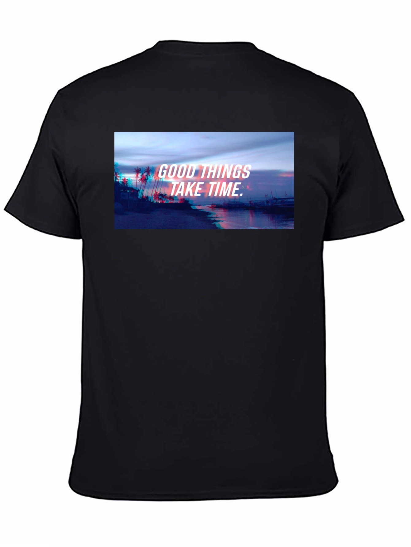 Camiseta Negra Unisex con Diseño Inspirador